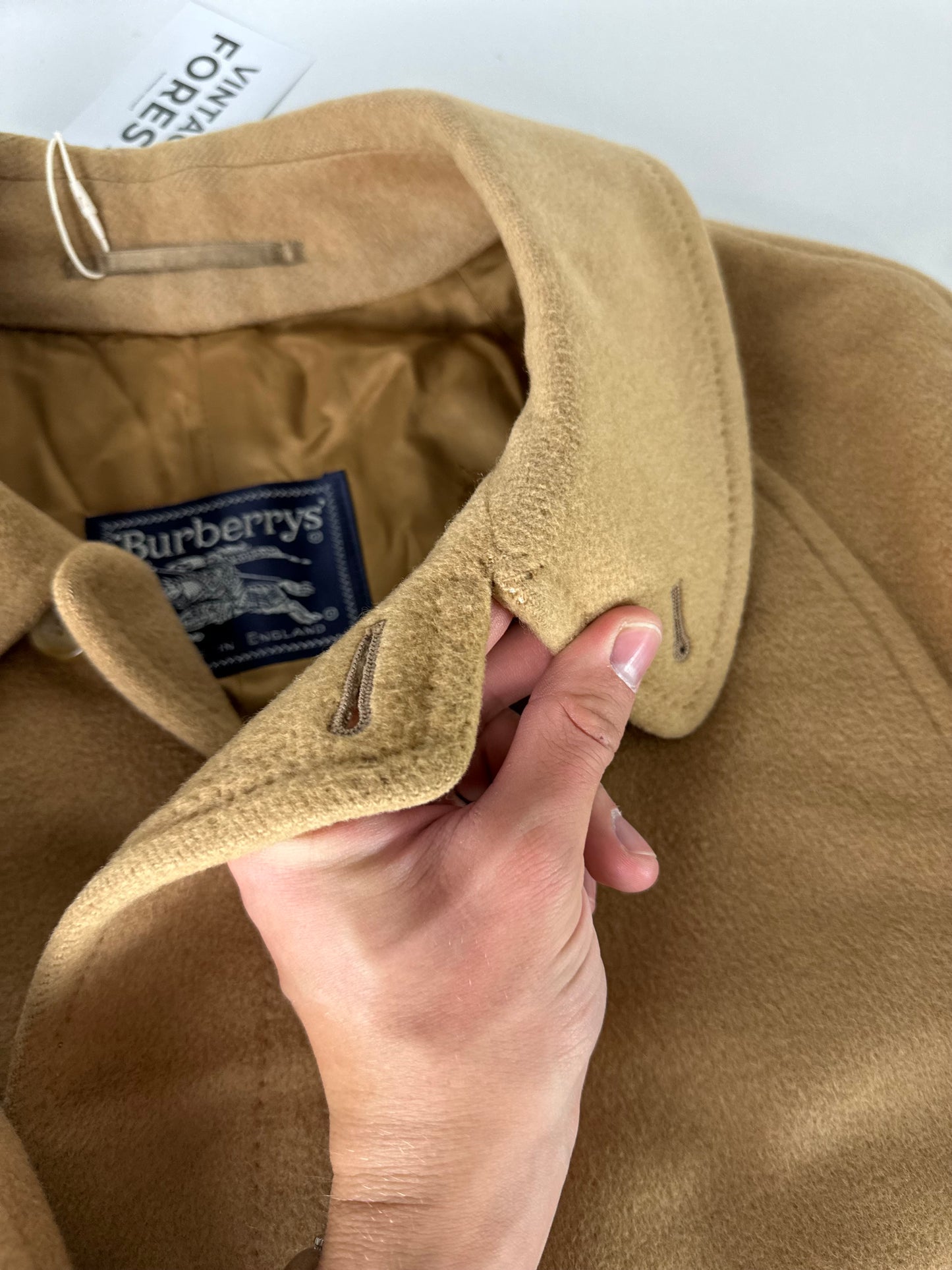 Vintage Burberry Camel Coat Size 48 M
