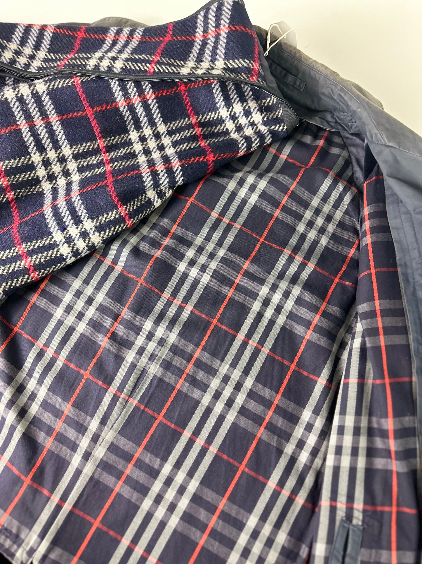 Vintage Burberry Car Coat Size 48 M With Lining