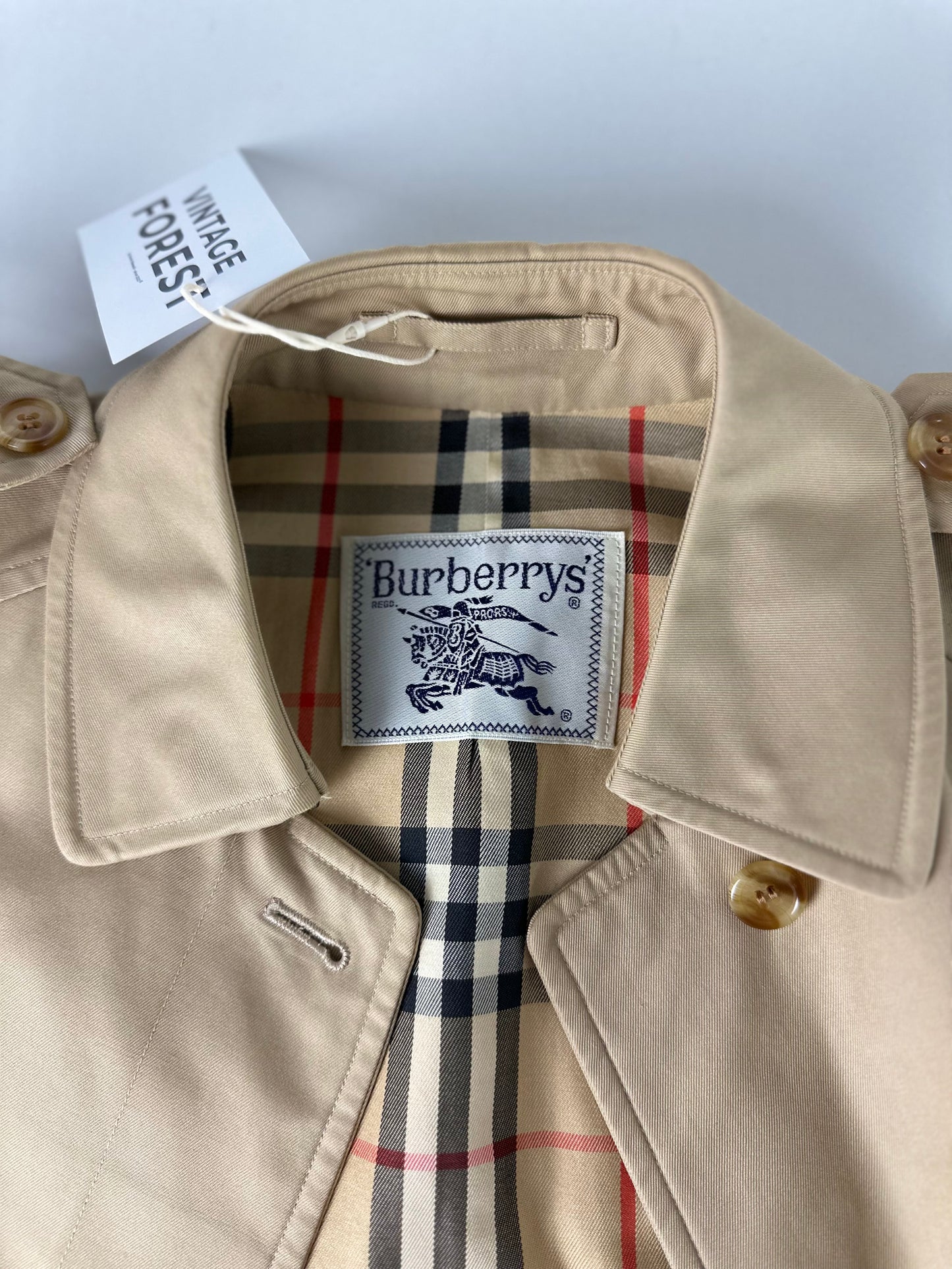 Vintage Burberry Trench Coat Size 8 XS