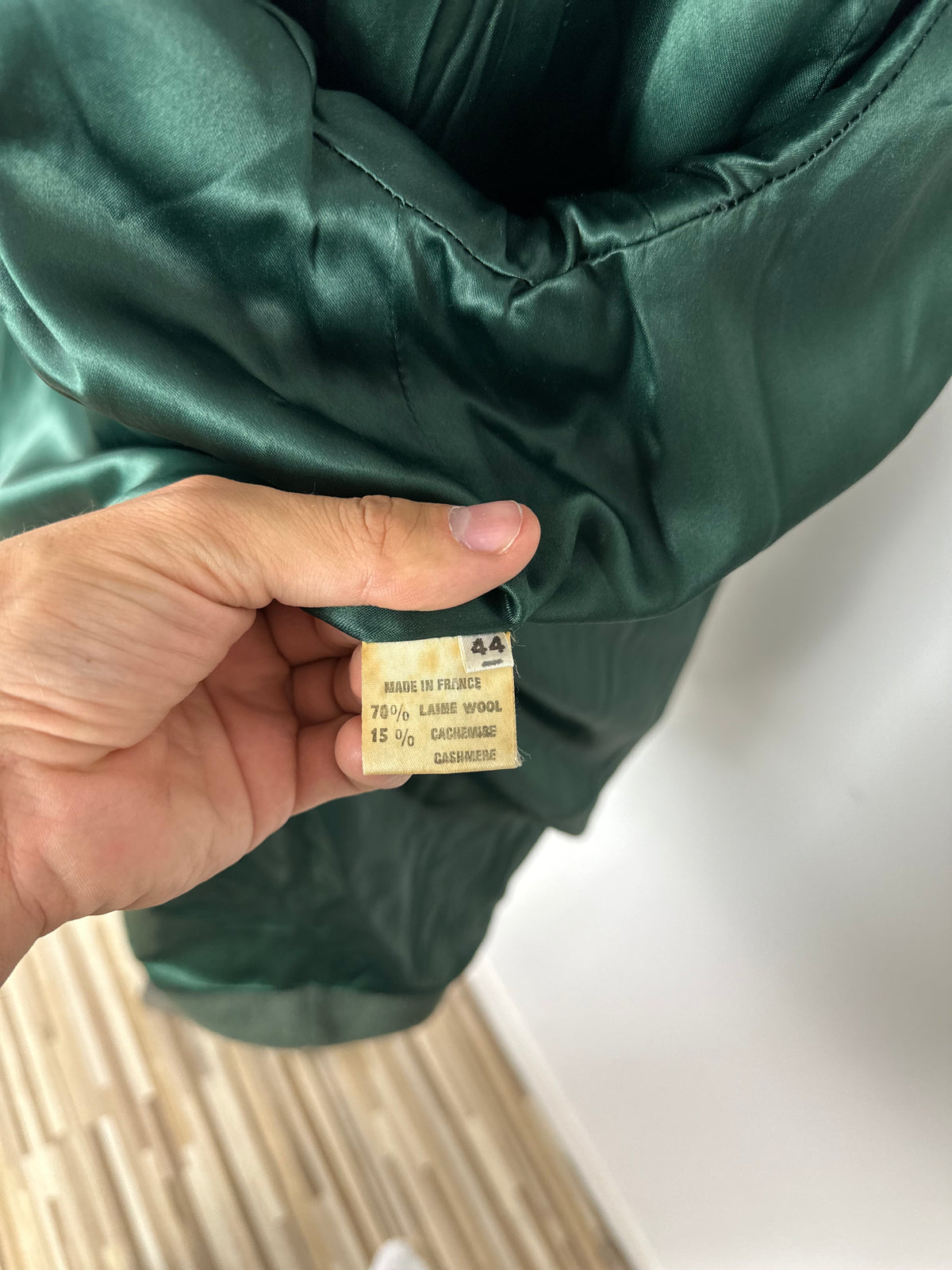 Vintage Burberry Wool Coat Green Size 16 XL