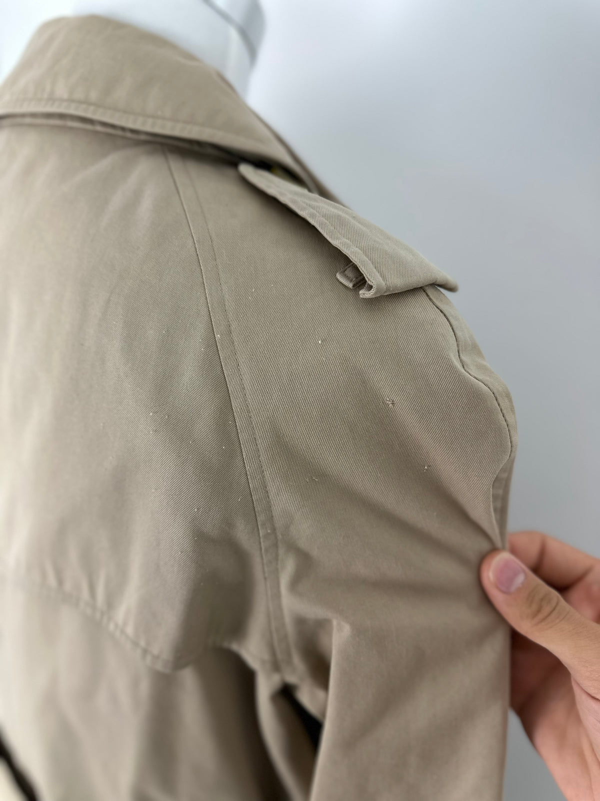 Vintage Burberry Trench Coat Beige Size 12 M