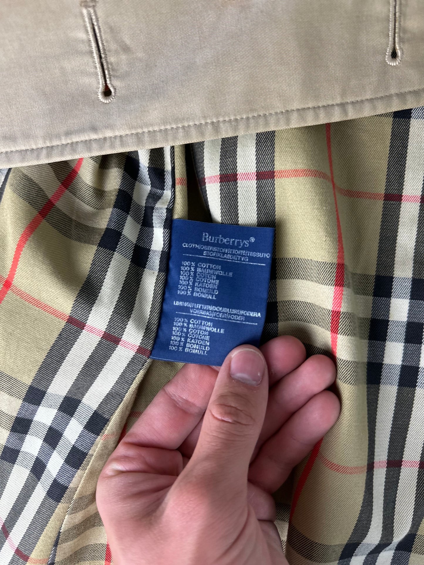 Vintage Burberry Trench Coat Size 12 M