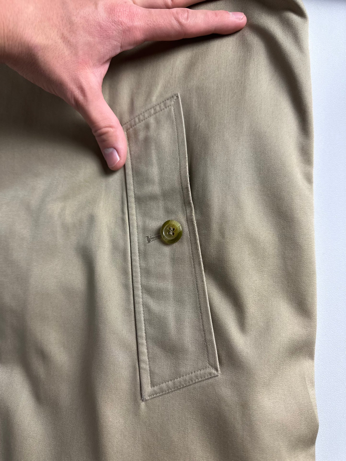 Vintage Burberry Car Coat Beige Size 50 L With Lining