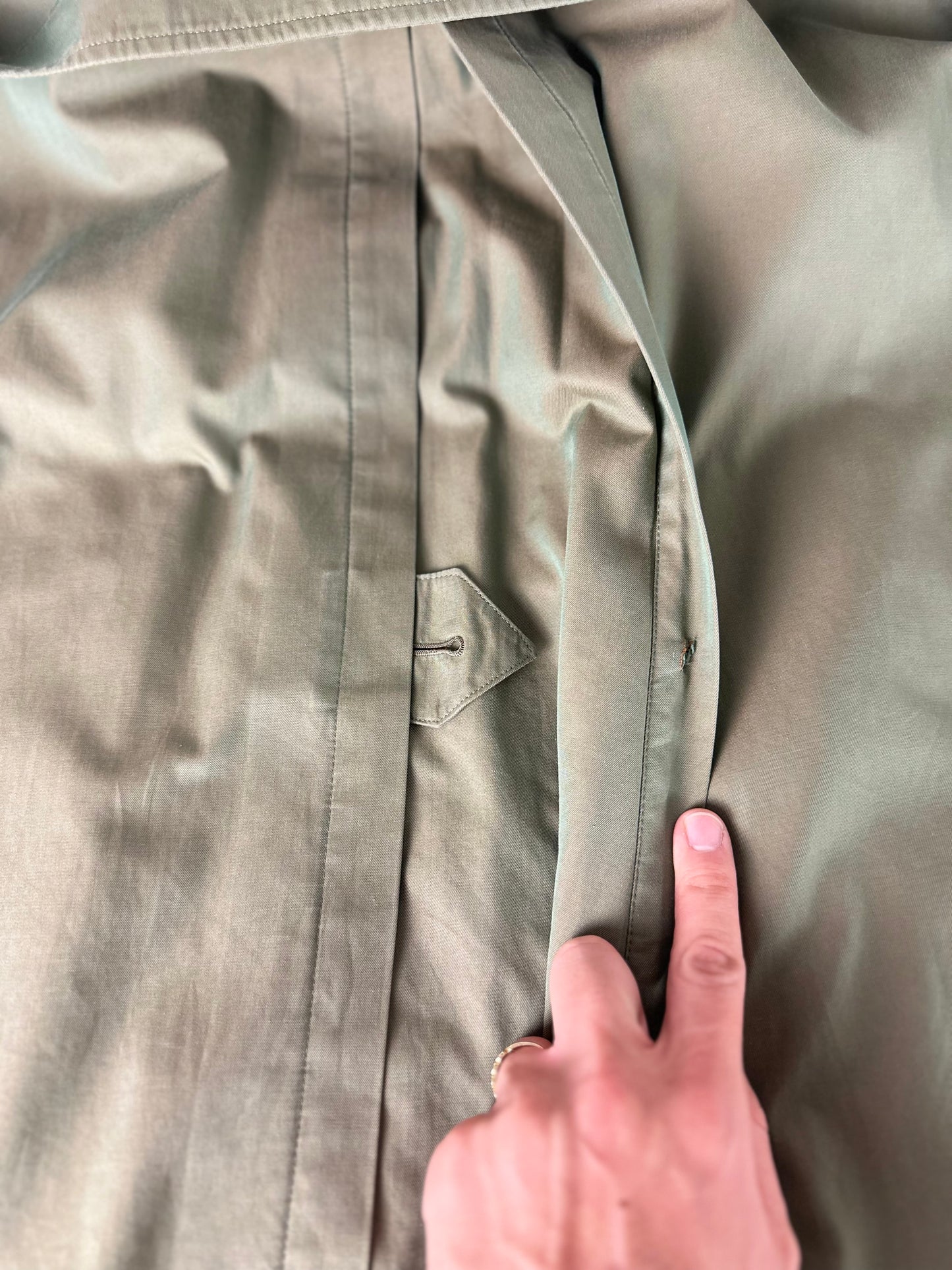 Vintage Burberry Trench Coat Size 12 M With Lining