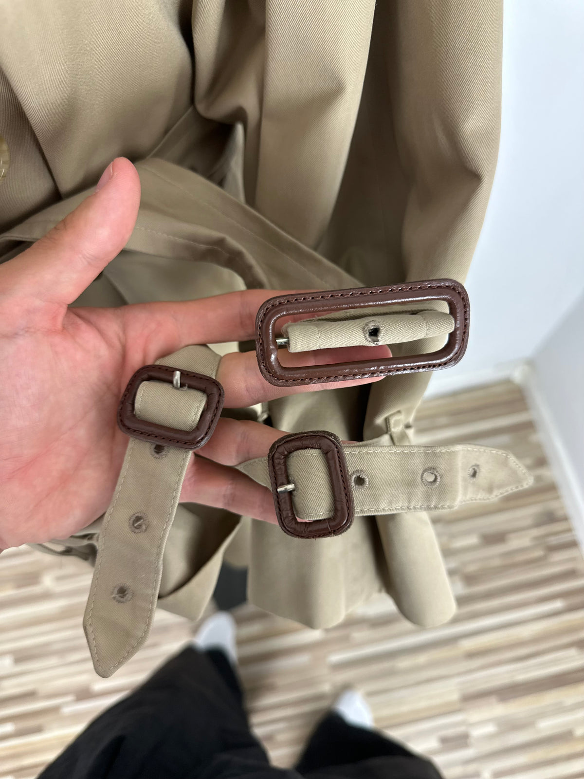 Vintage Burberry Trench Coat Beige Size 58 XXL