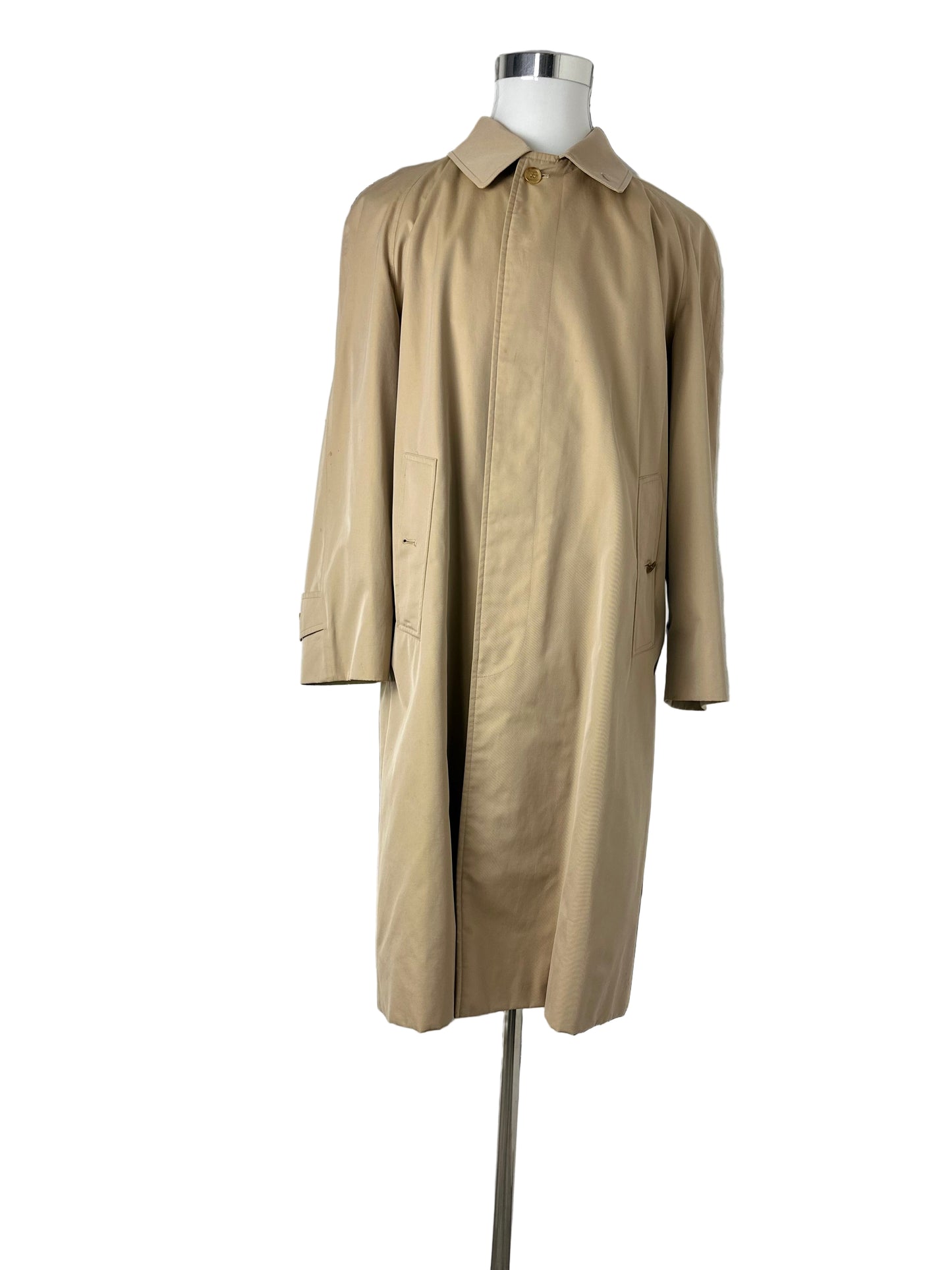Vintage Burberry Car Coat Beige Size 46 S