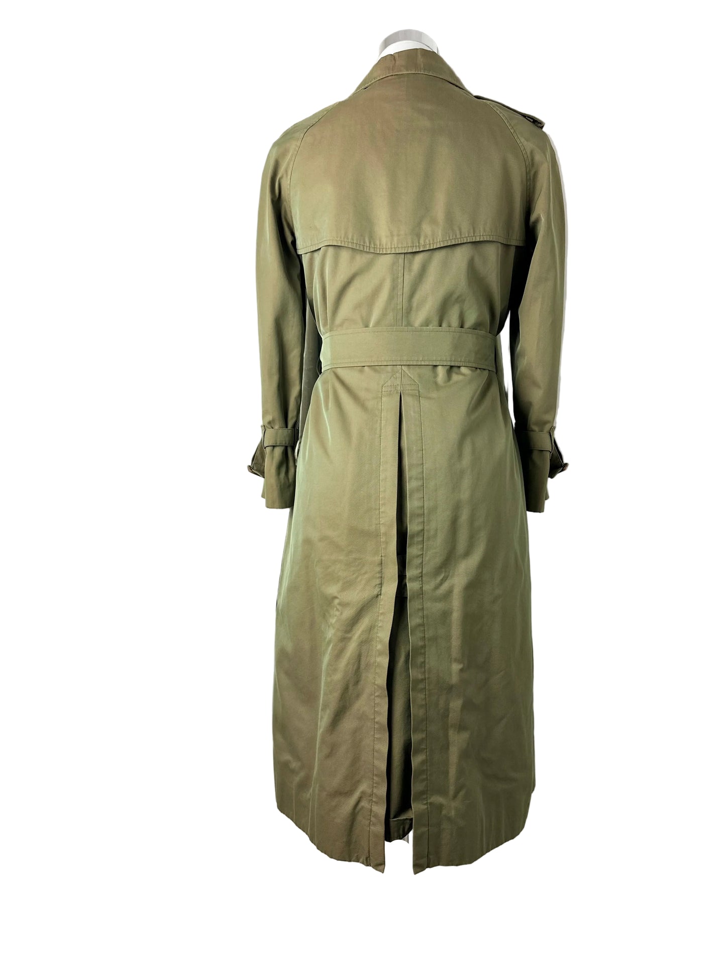 Vintage Burberry Trench Coat Khaki Size 6 XXS With Lining