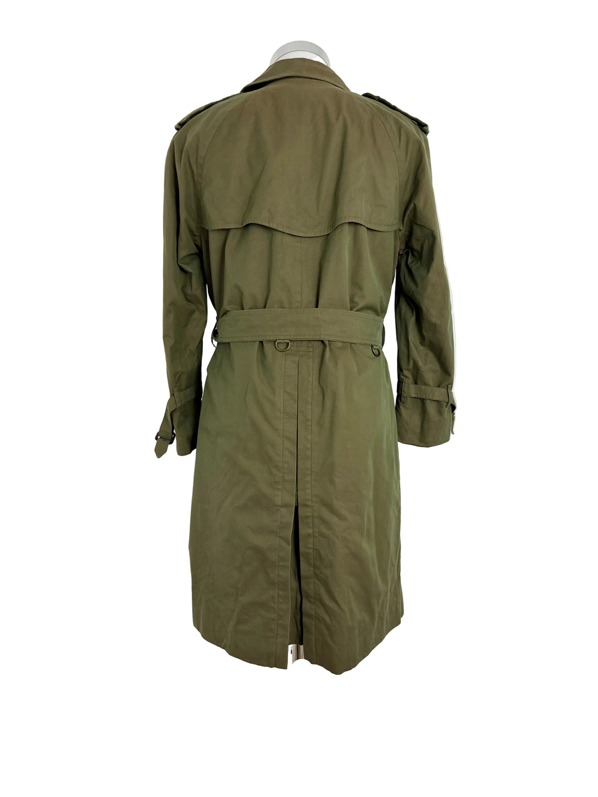 Vintage Burberry Trench Coat Khaki Size 46 S With Lining