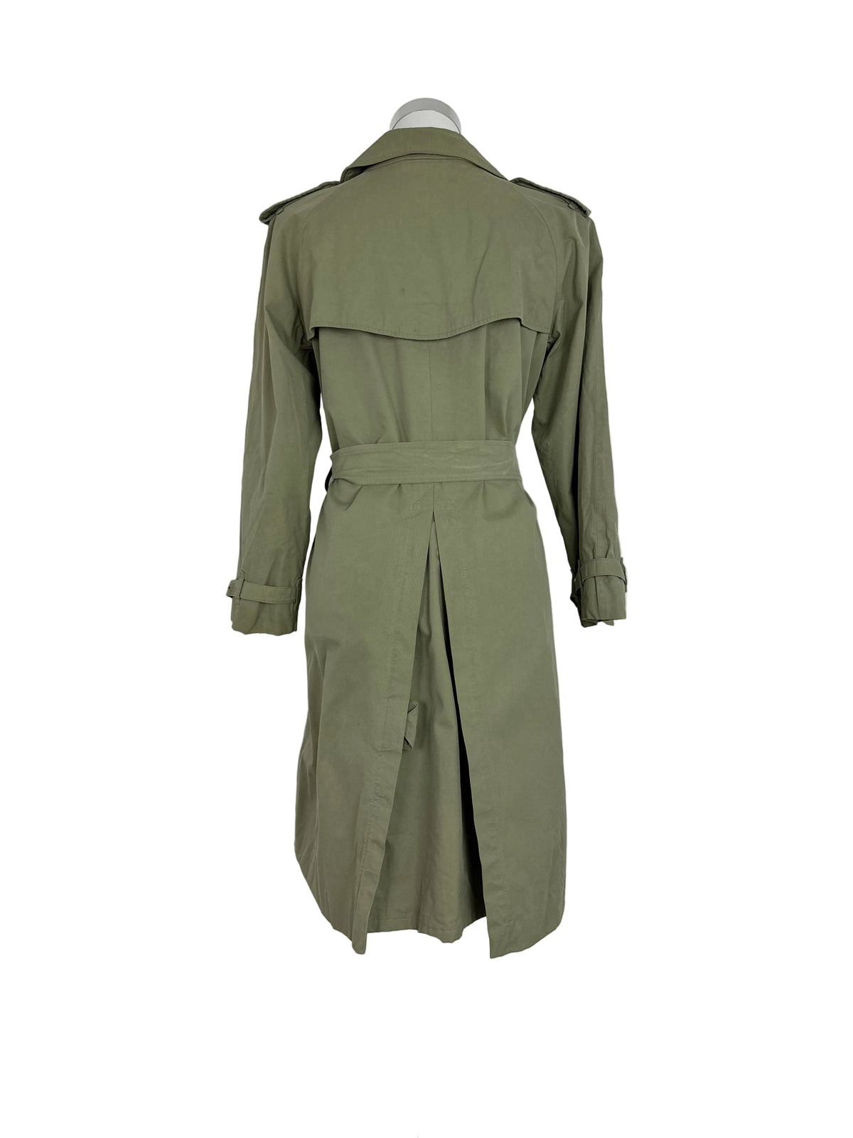 Vintage Burberry Trench Coat Oliv Size 10 S