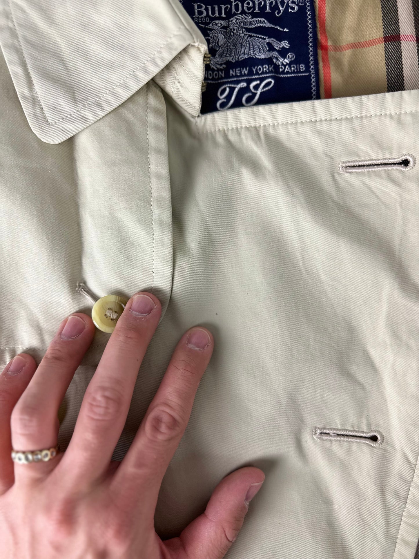 Vintage Burberry Trench Coat Size 50 L