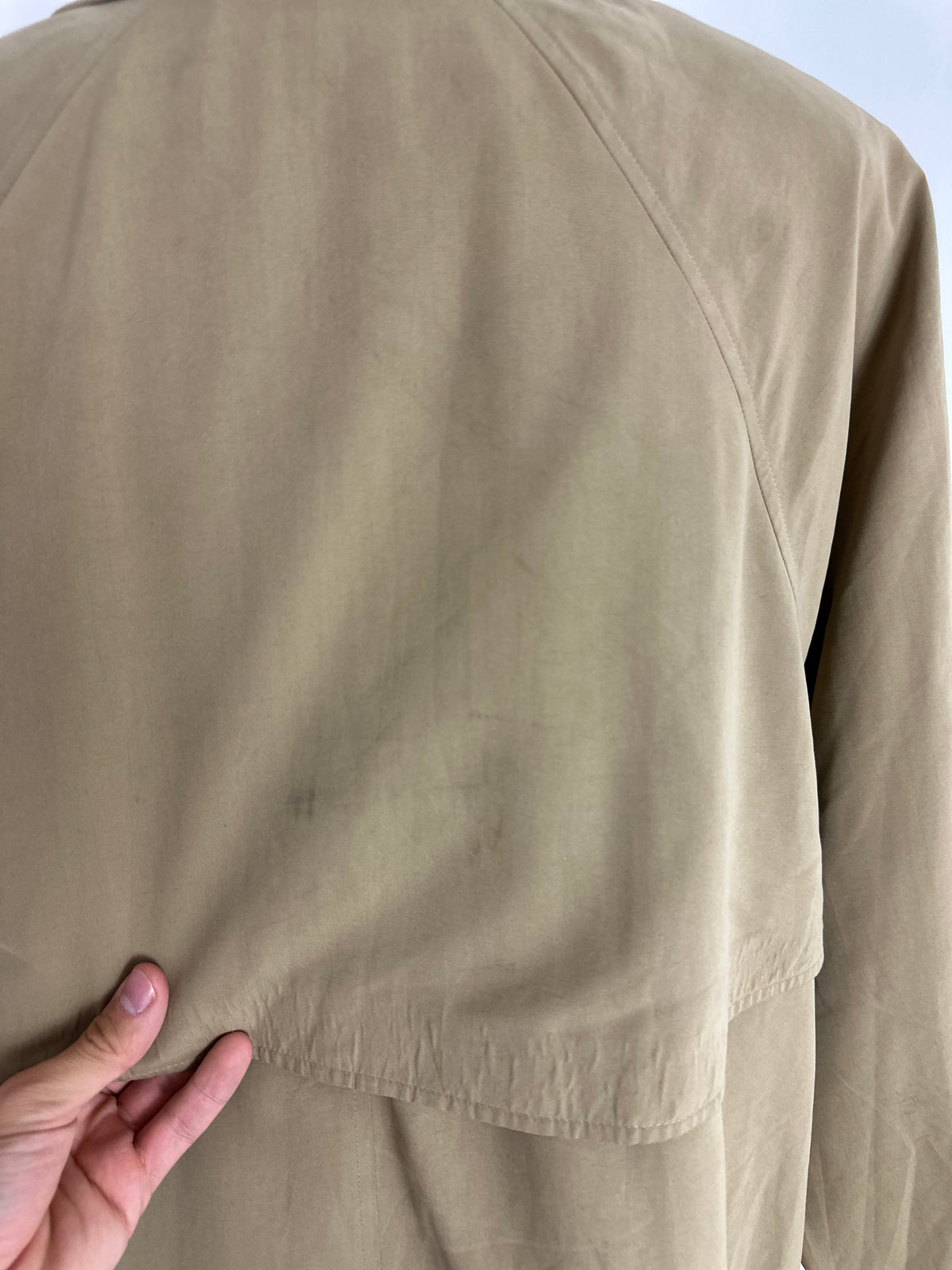 Vintage Burberry Car Coat Beige Size 14 L