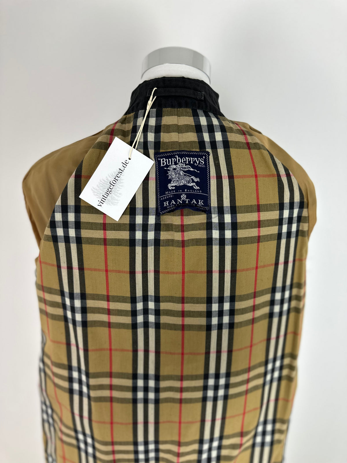 Vintage Burberry Trench Coat Black Size 10 S