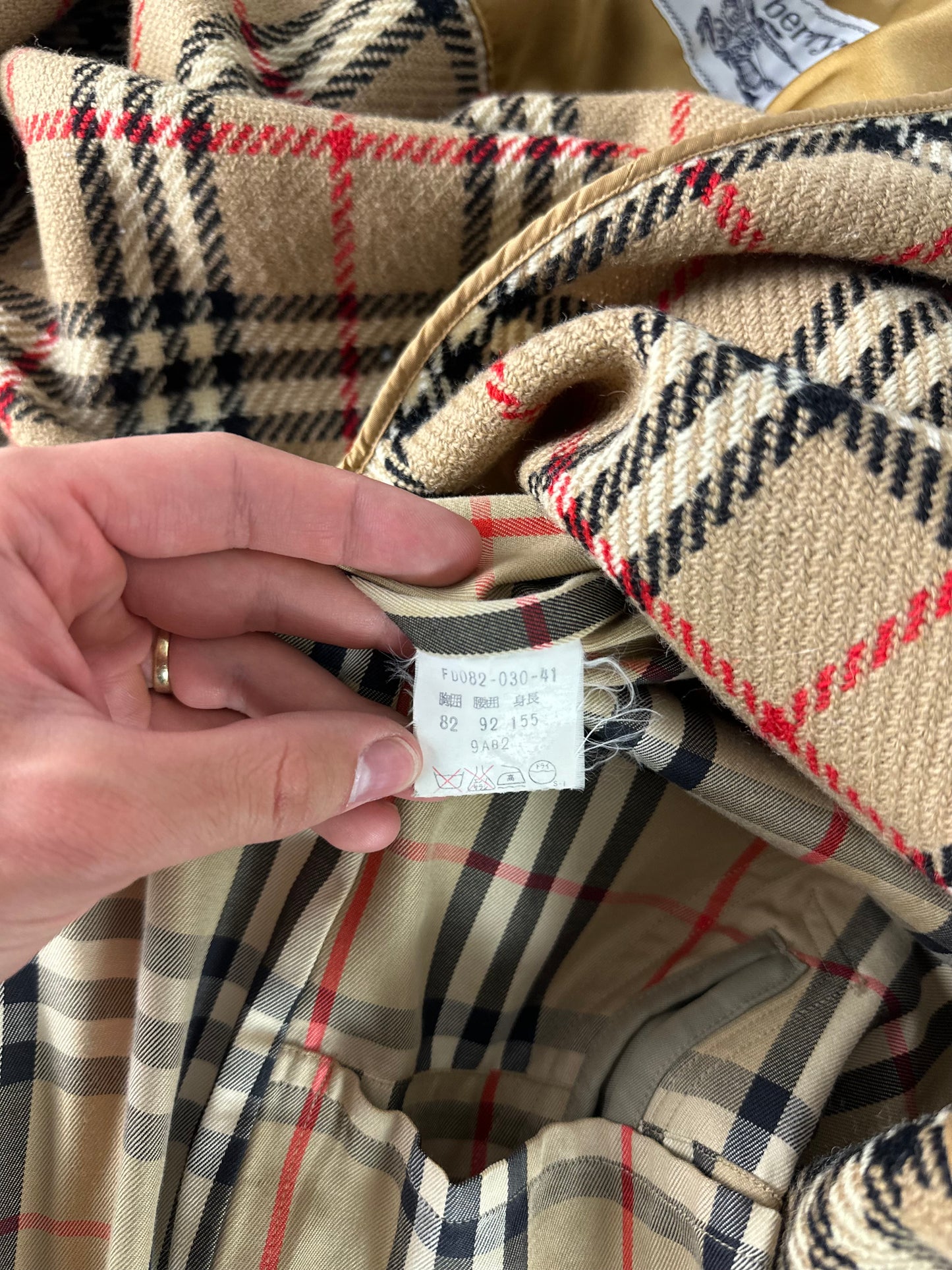 Vintage Burberry Trench Coat Size 10 S With Lining