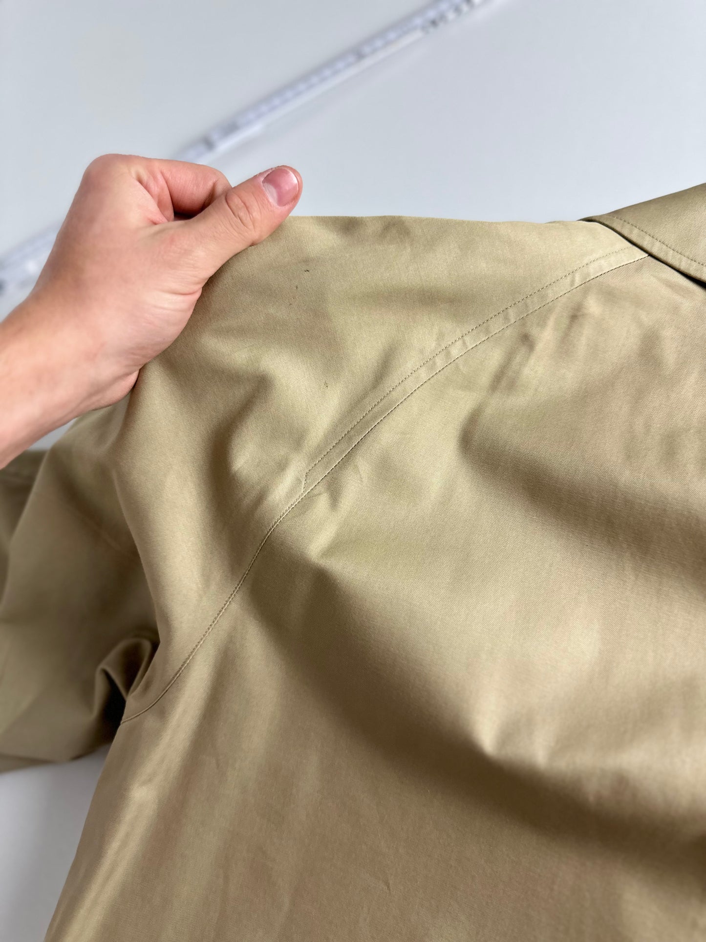 Vintage Burberry Car Coat Beige Size 52 L With Lining