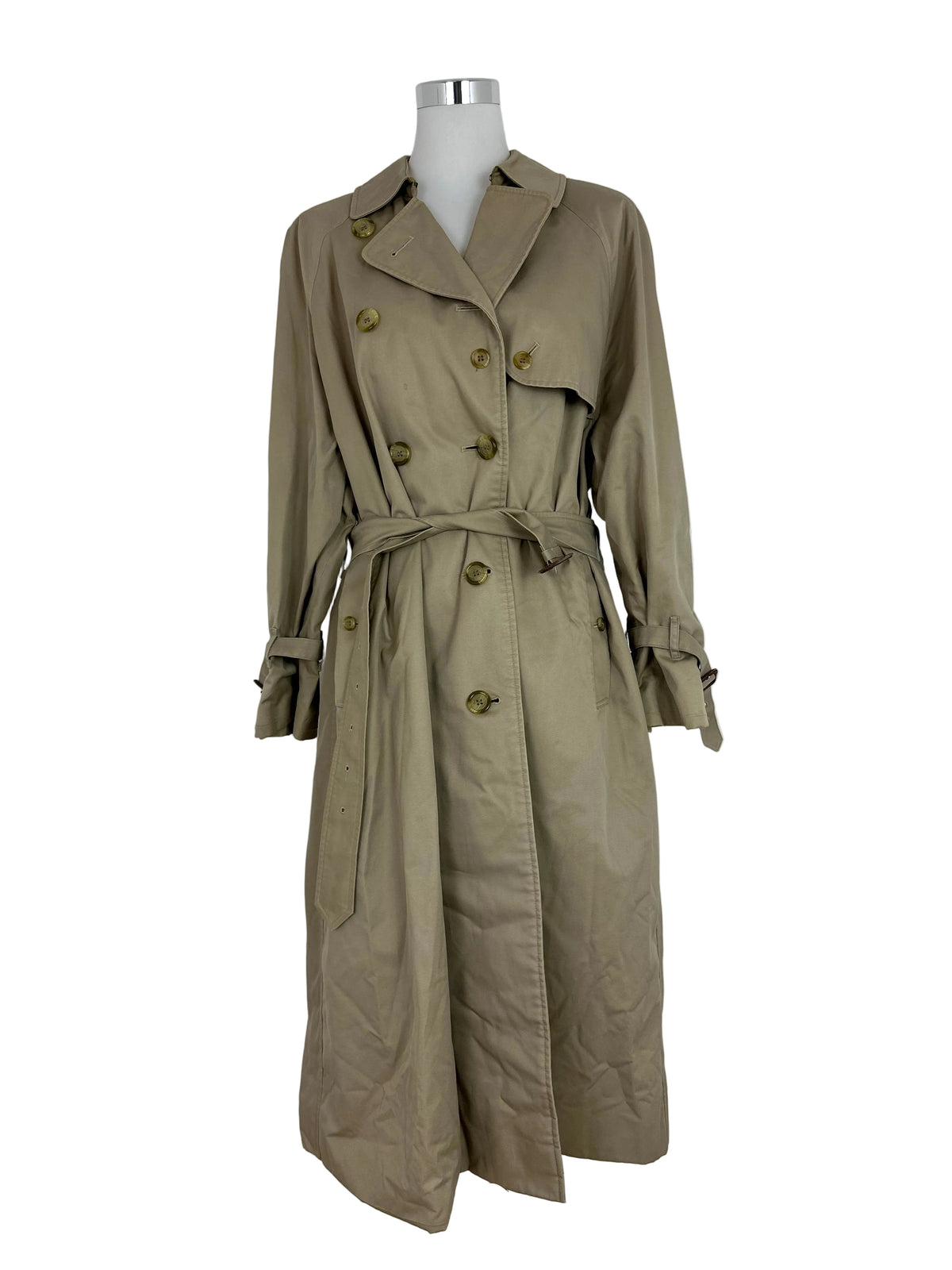 Vintage Burberry Trench Coat Beige Size 16 XL