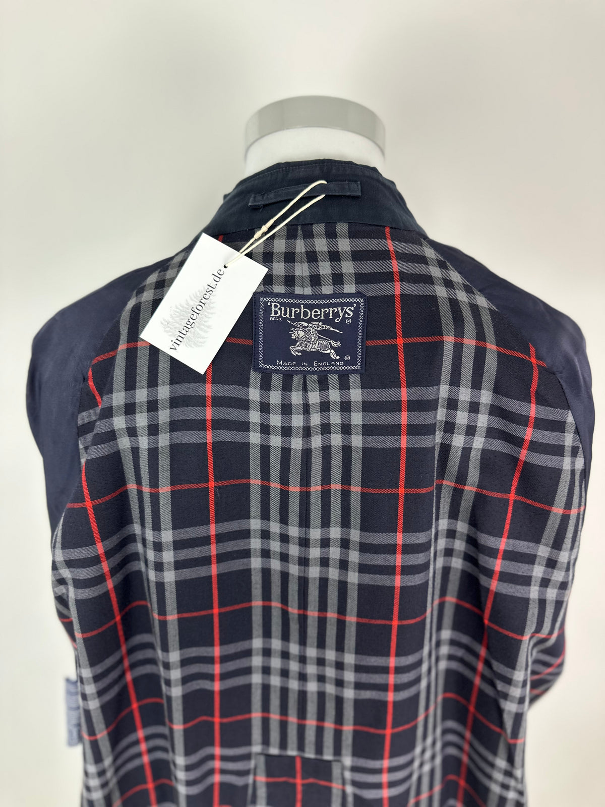 Vintage Burberry Trench Coat Navy Size 56 XL