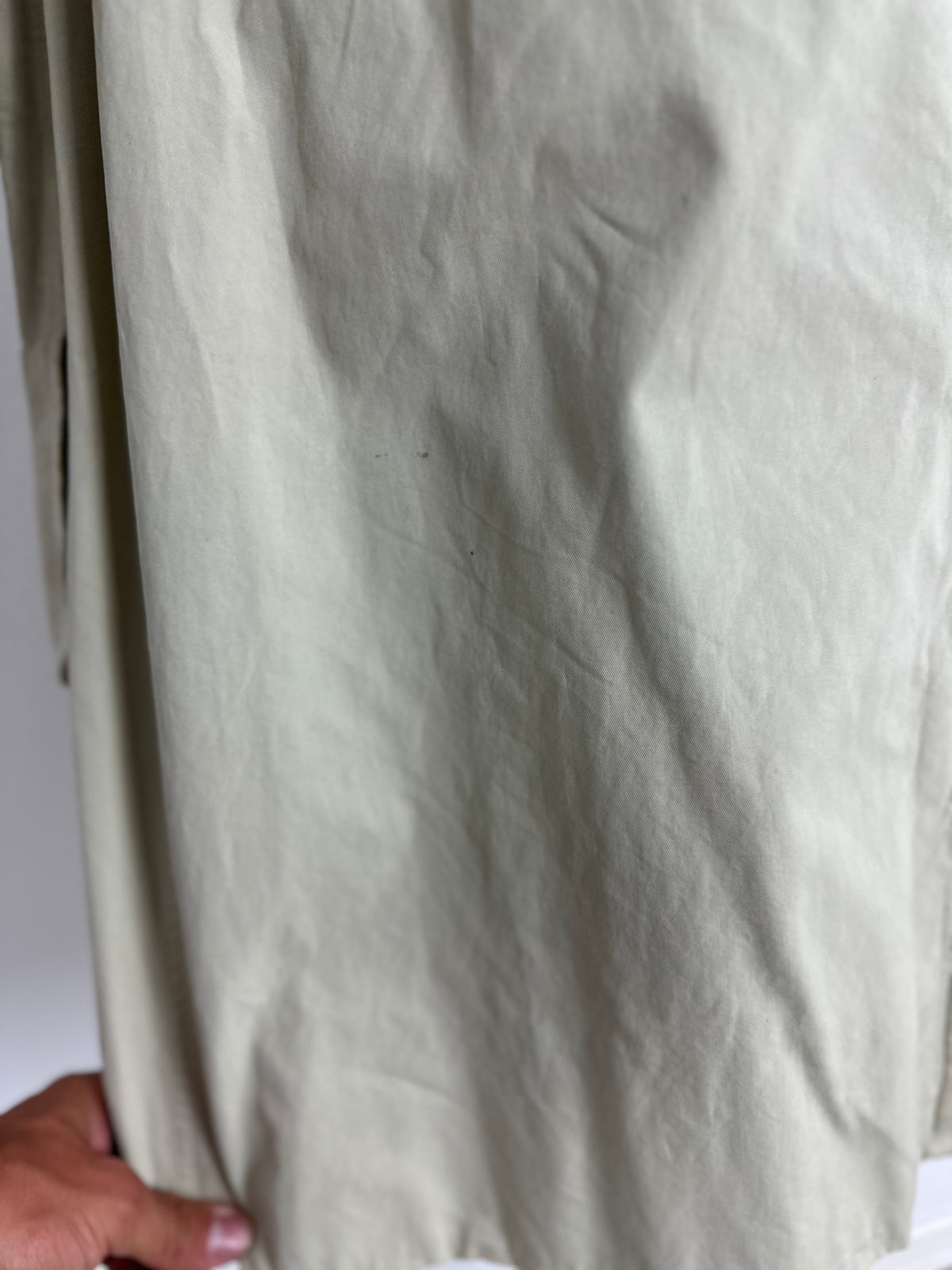 Vintage Burberry Trench Coat Creme Size 8 XS