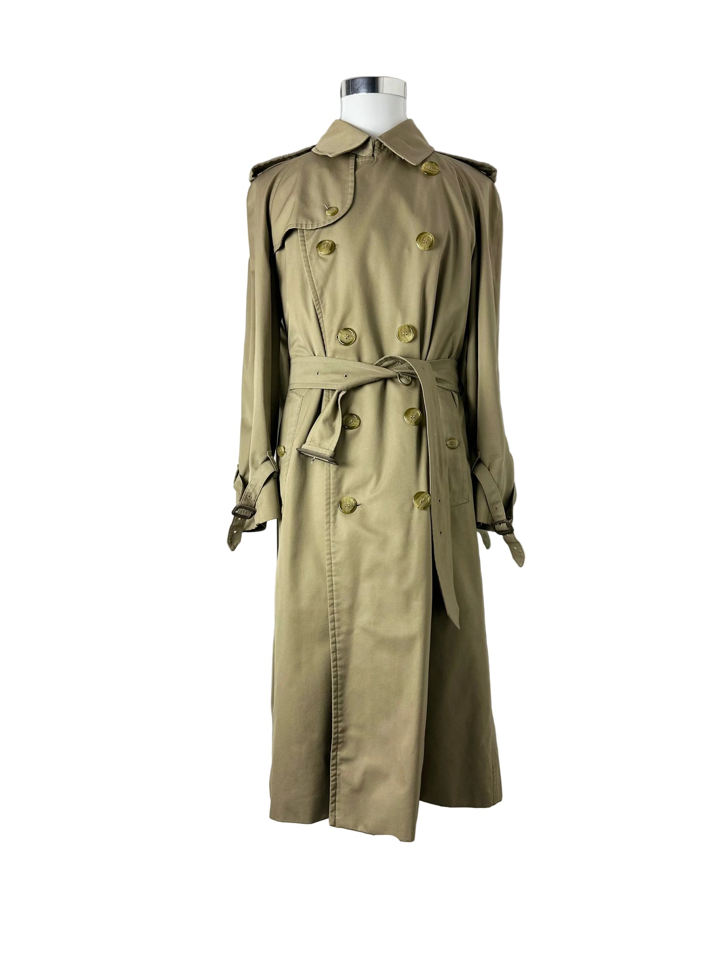 Vintage Burberry Trench Coat Beige Size 48 M With Lining