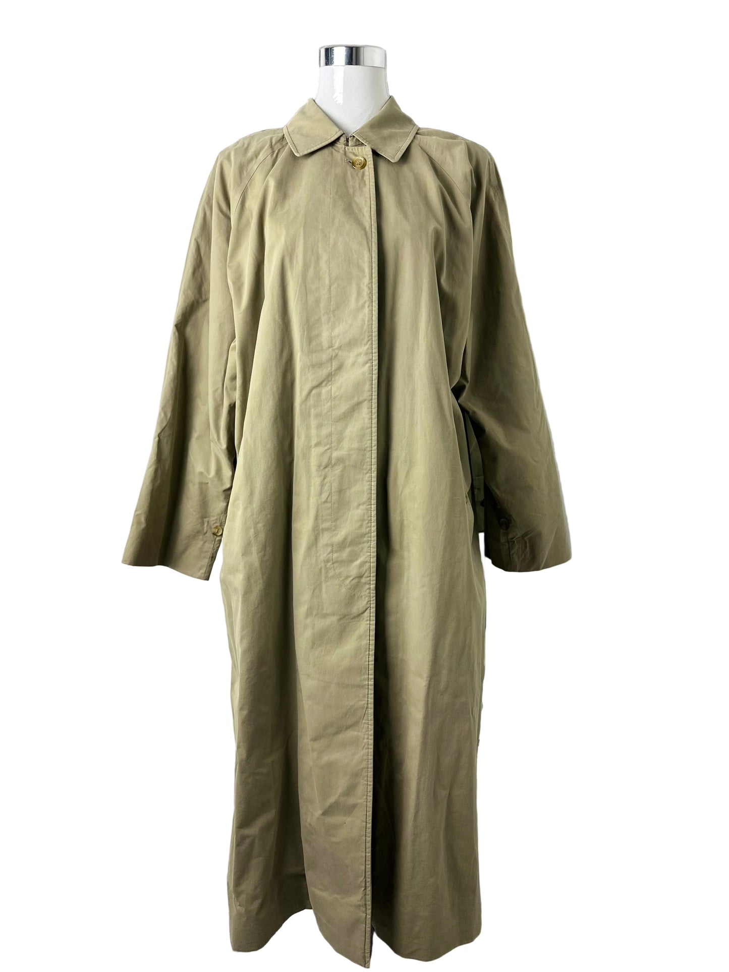 Vintage Burberry Car Coat Beige Size 16 XL