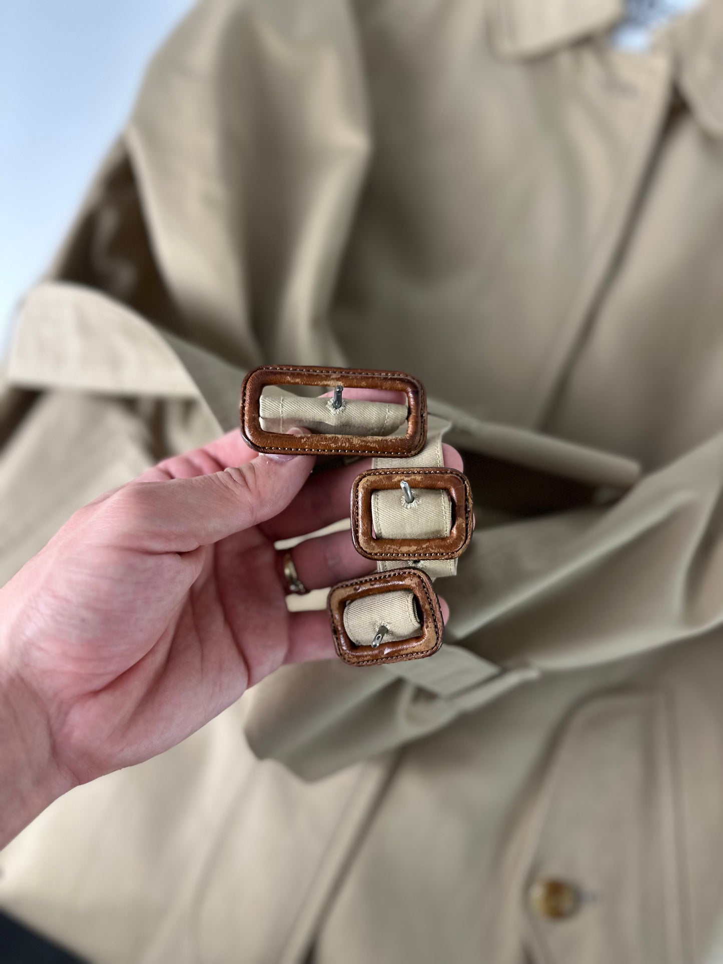 Vintage Burberry Trench Coat Size 8 XS