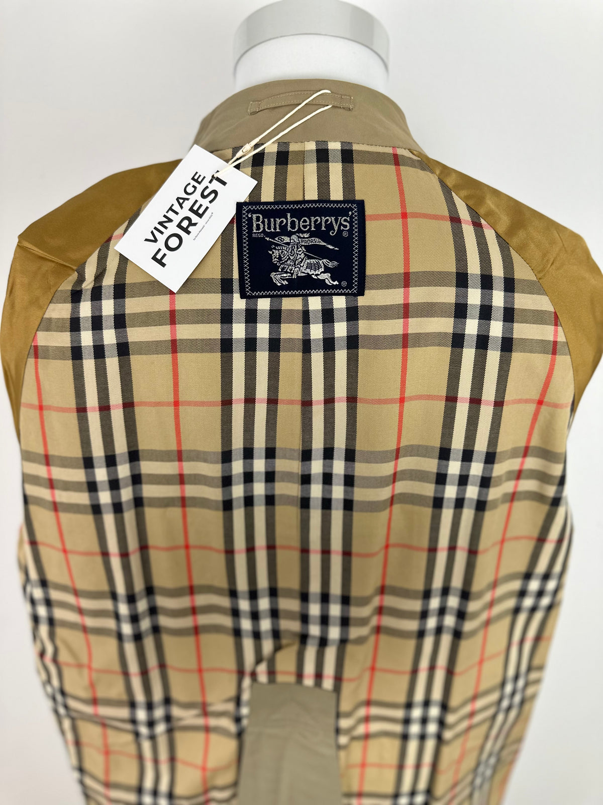Vintage Burberry Trench Coat Oliv Size 48 M
