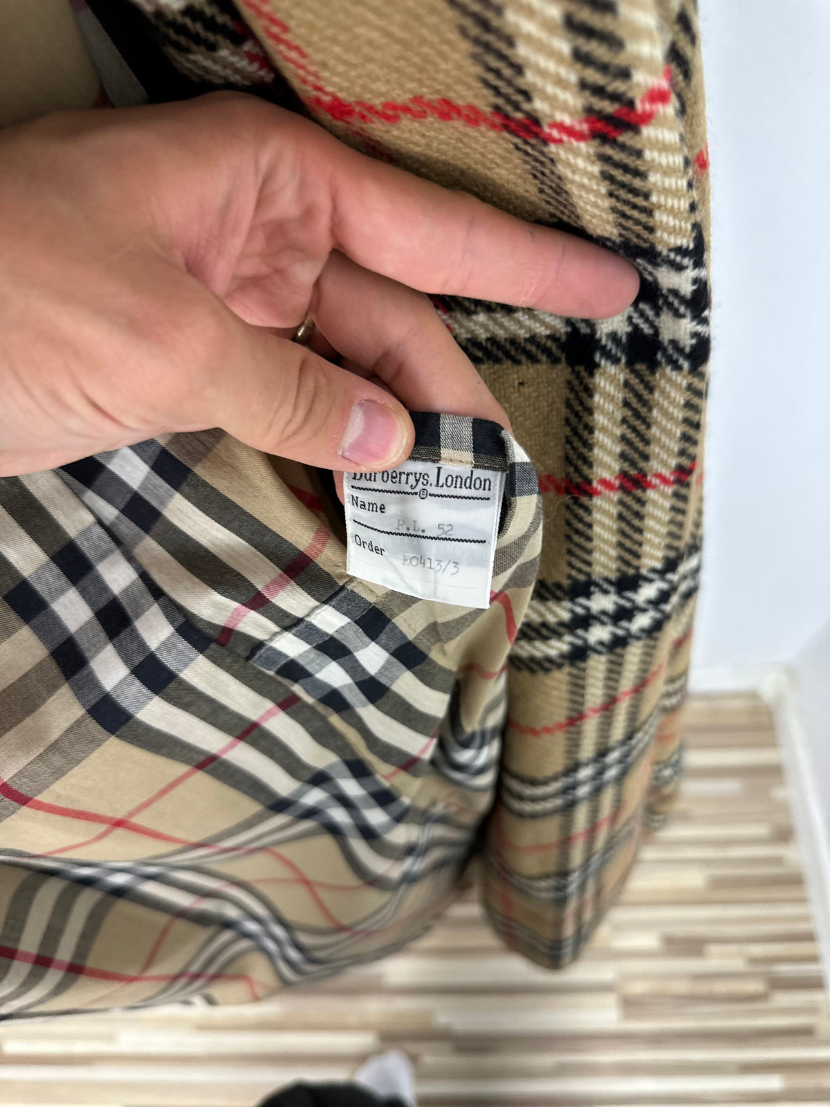 Vintage Burberry Trench Coat Beige Size 50 L With Lining