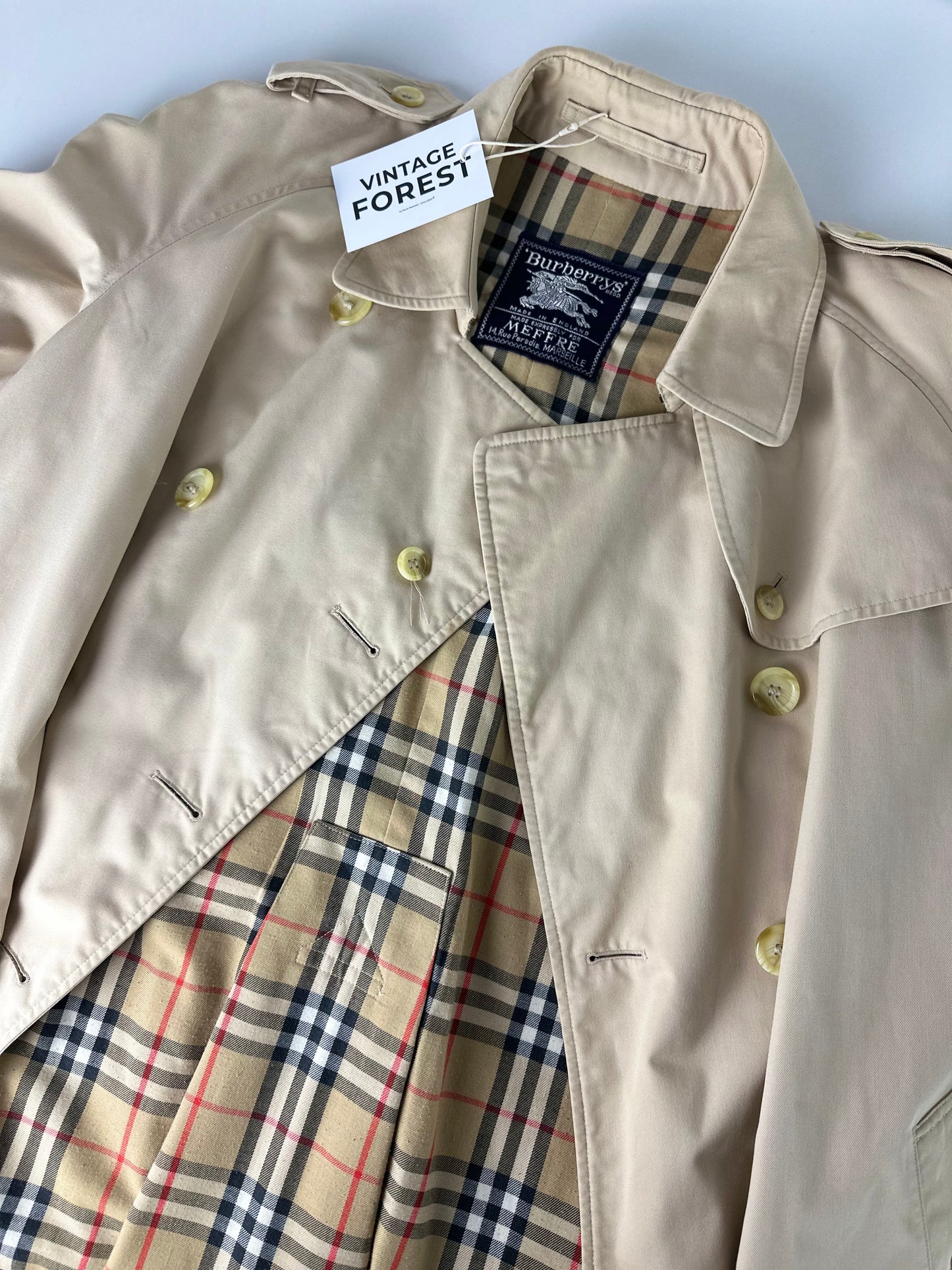Vintage Burberry Trench Coat Size 12 M
