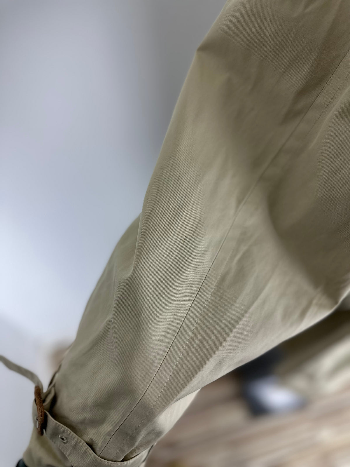 Vintage Burberry Trench Coat Creme Size 56 XL