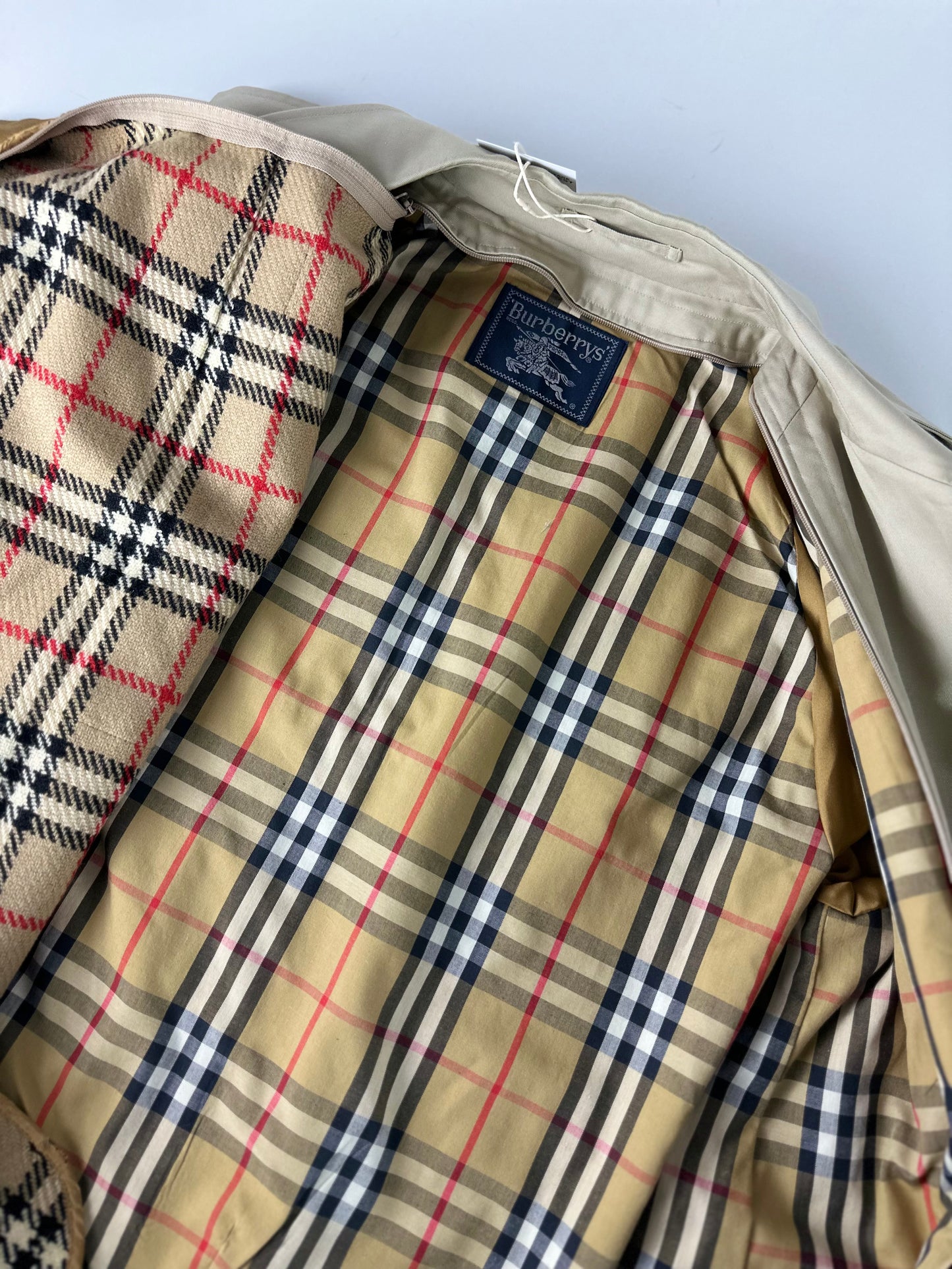 Vintage Burberry Trench Coat Size 50 L With Lining