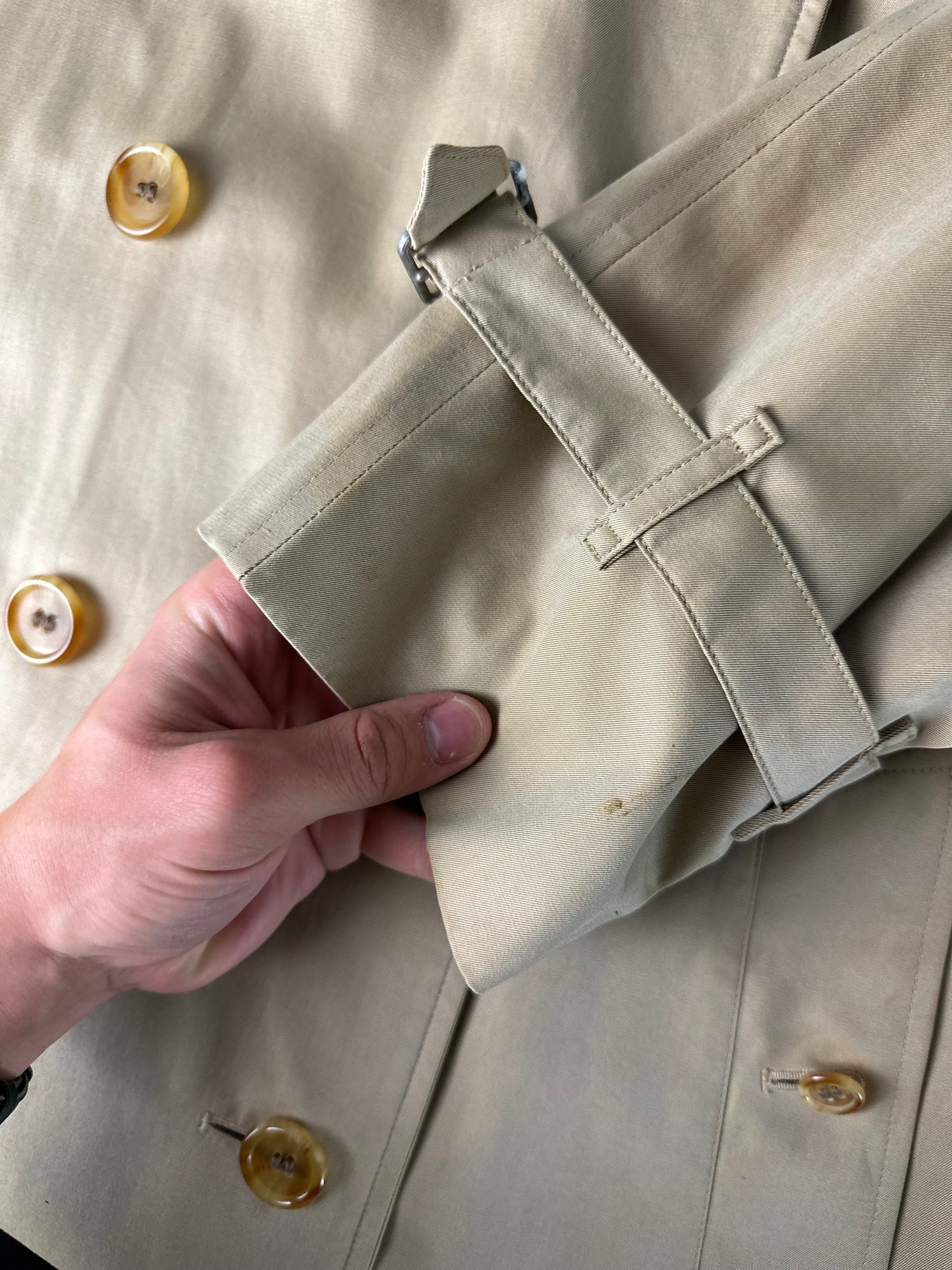Vintage Burberry Trench Coat Size 12 M