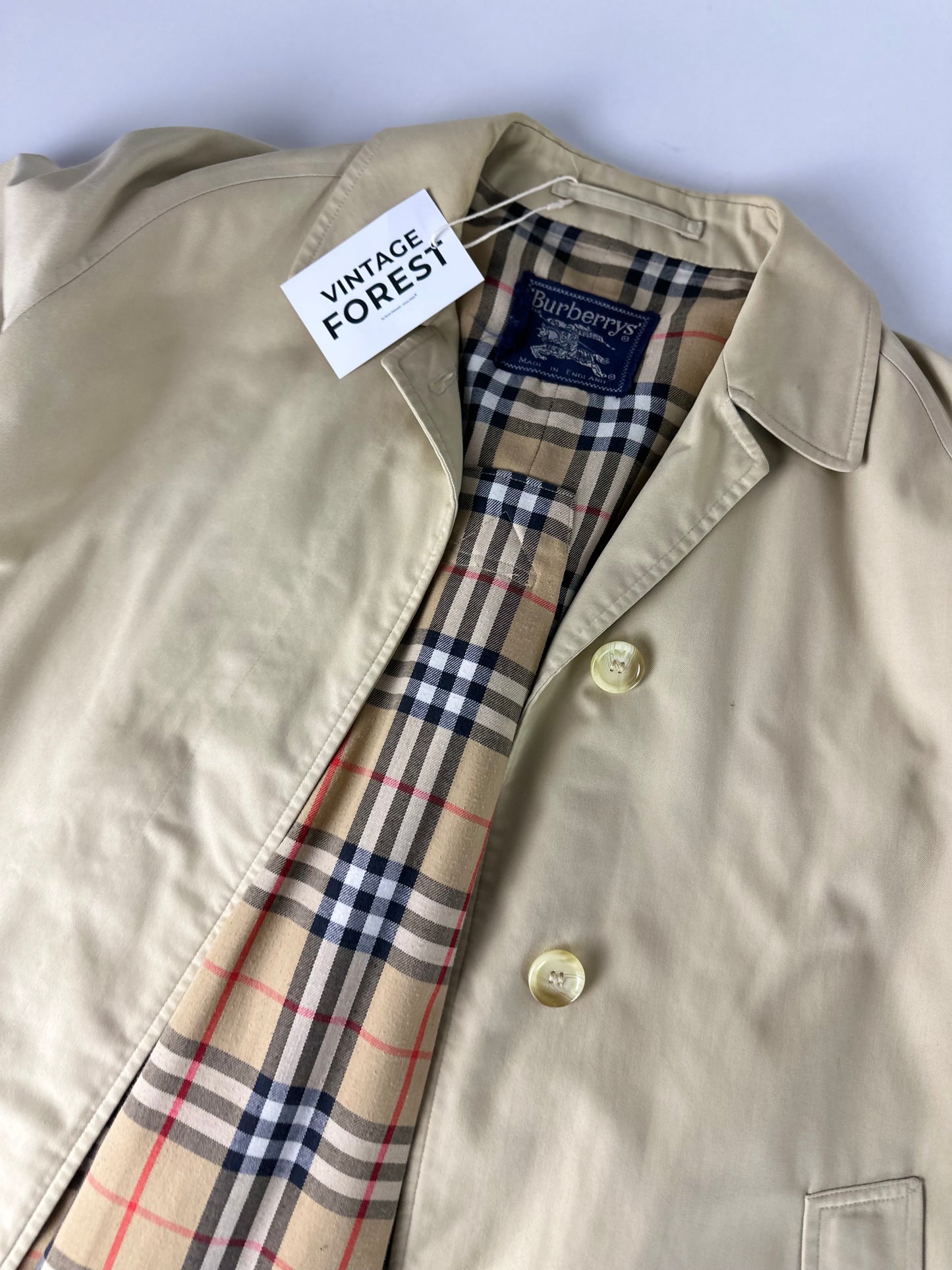 Vintage Burberry Car Coat Size 12 M