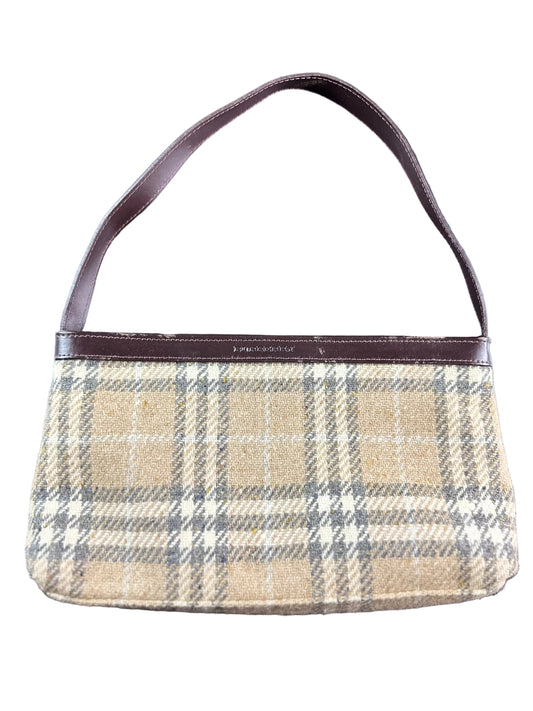 Vintage Burberry Wool Shoulder Bag