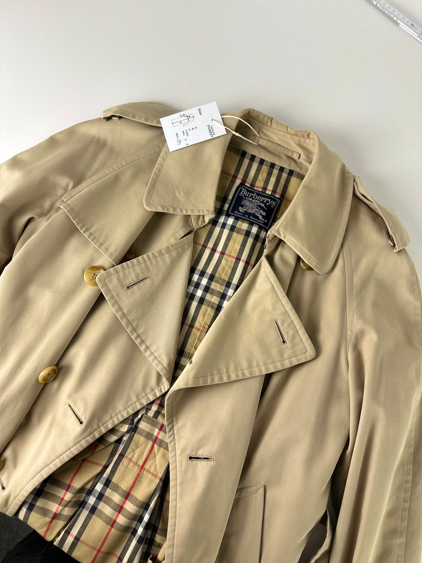 Vintage Burberry Trench Coat Size 48 M