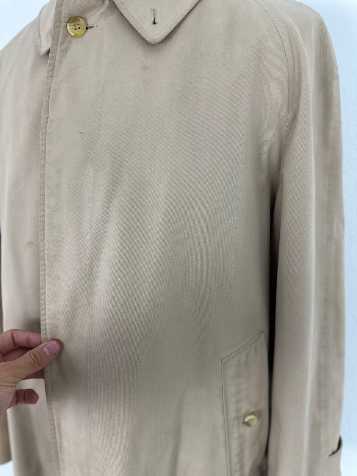 Vintage Burberry Car Coat Beige Size 48 M