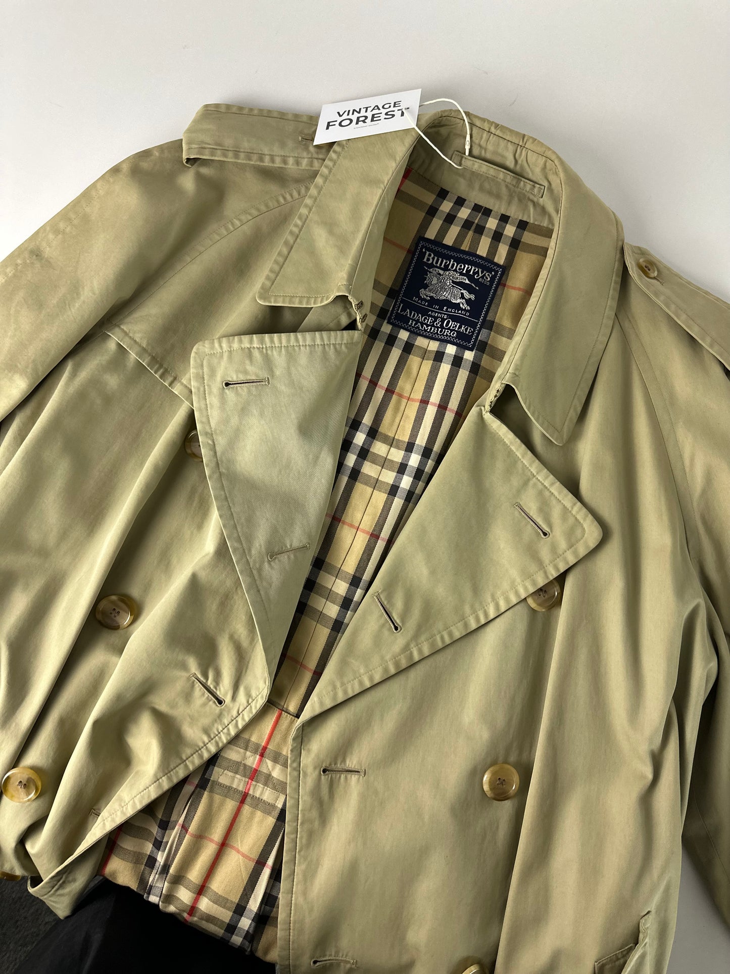 Vintage Burberry Trench Coat Size 54 XL