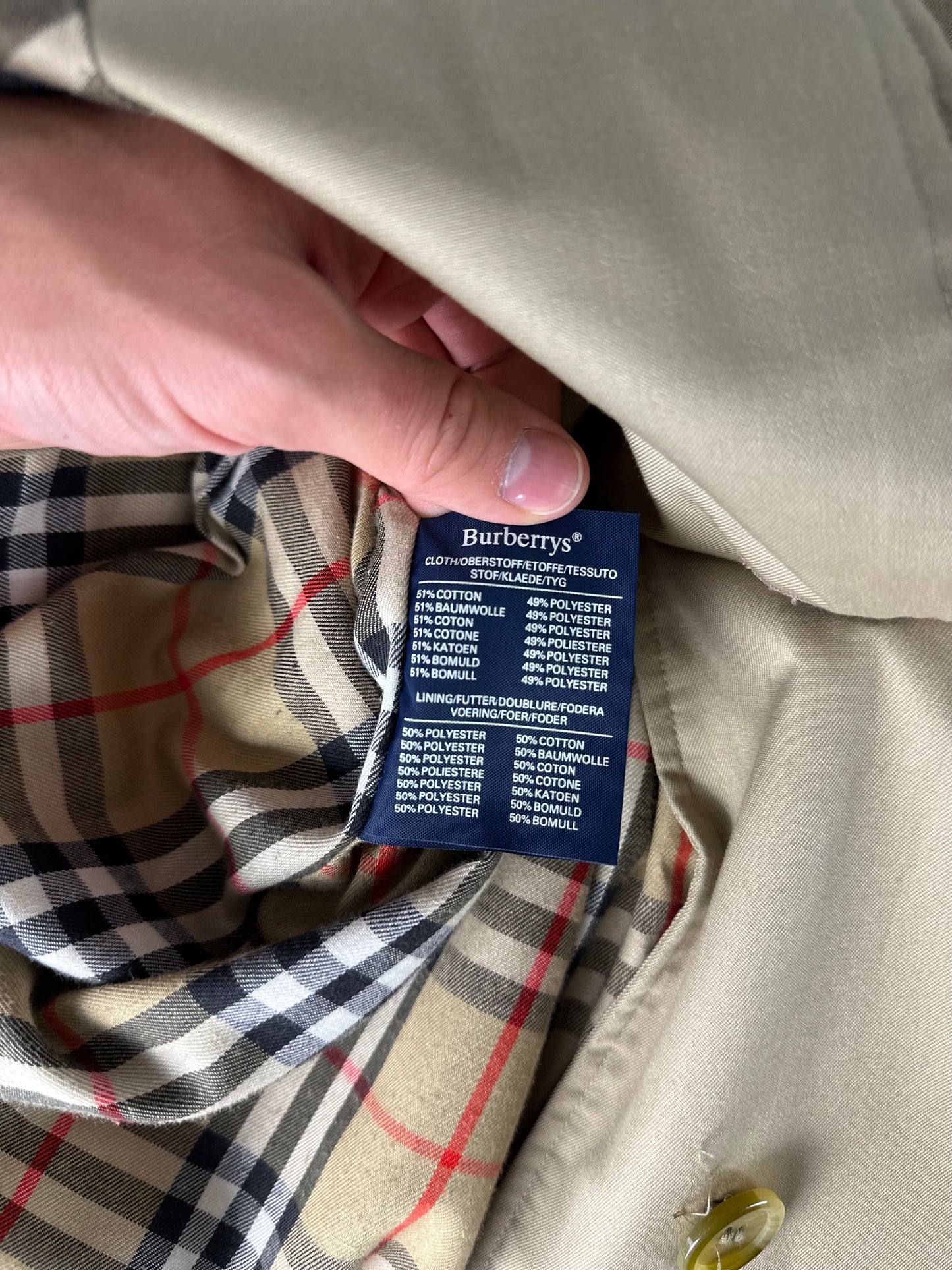 Vintage Burberry Car Coat Size 16 XL