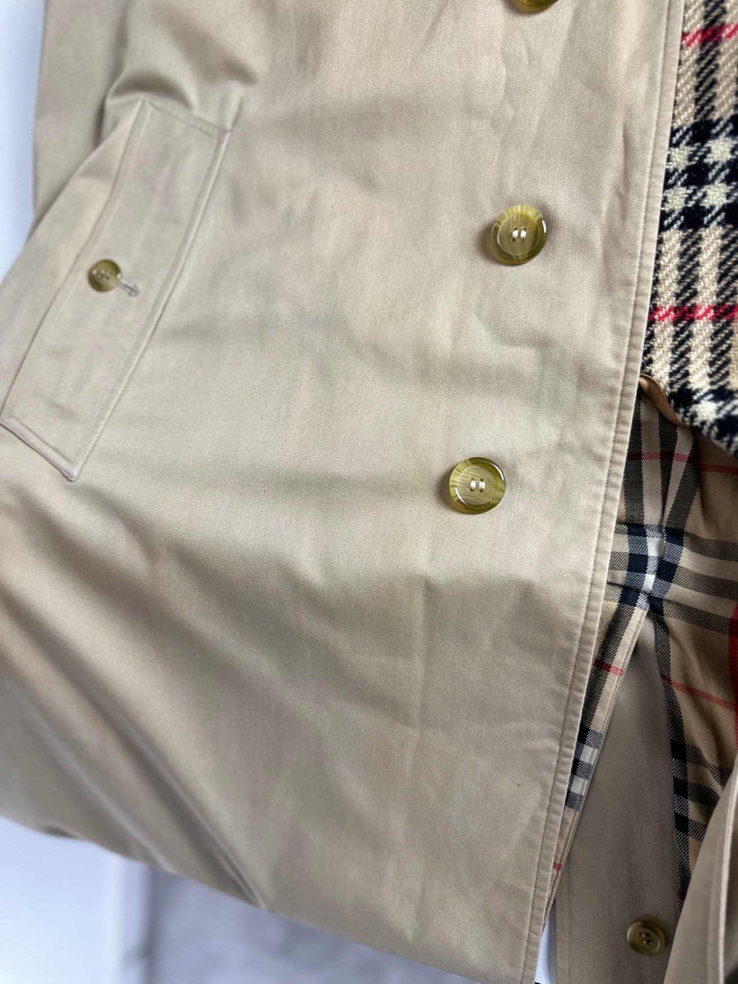 Vintage Burberry Car Coat Beige Size 50 L With Lining