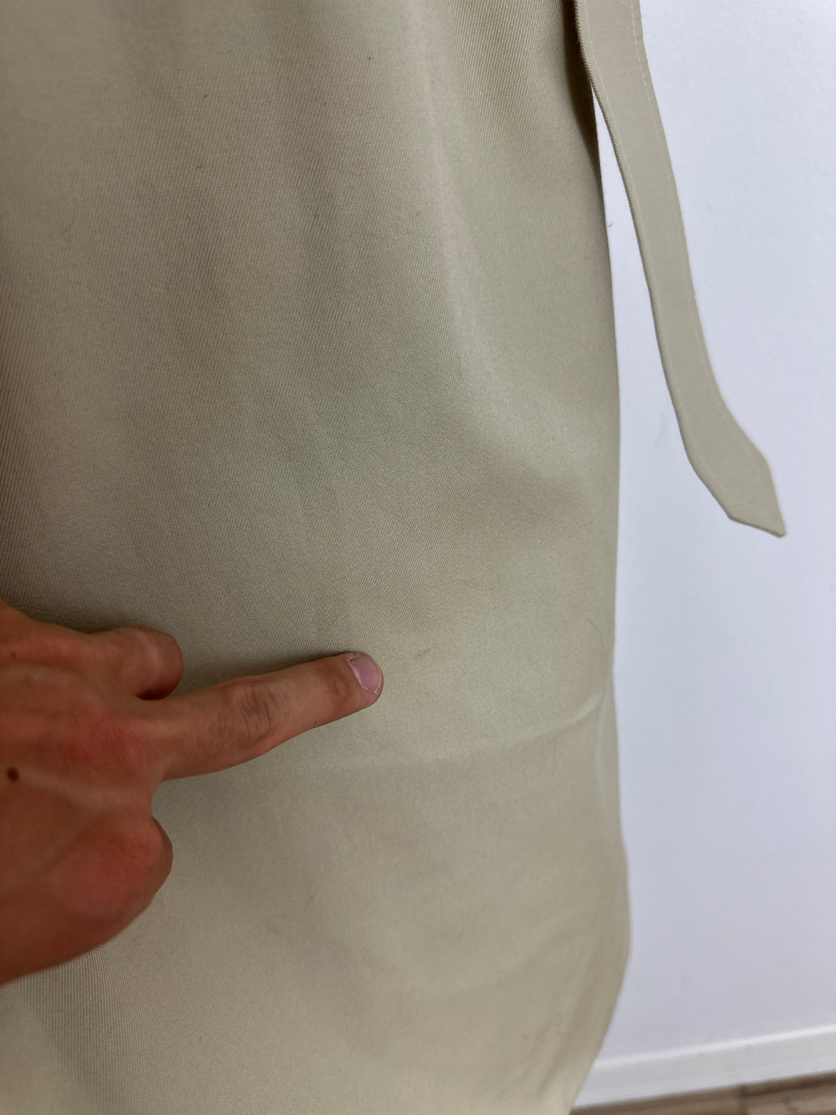 Vintage Burberry Trench Coat Creme Size 14 L