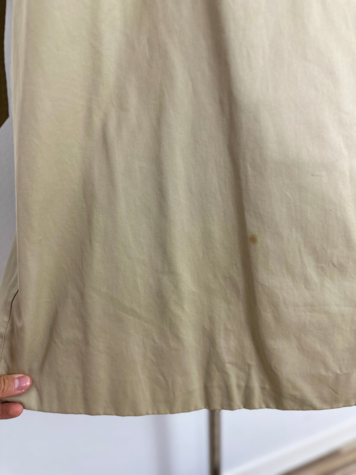 Vintage Burberry Trench Coat Creme Size 12 M