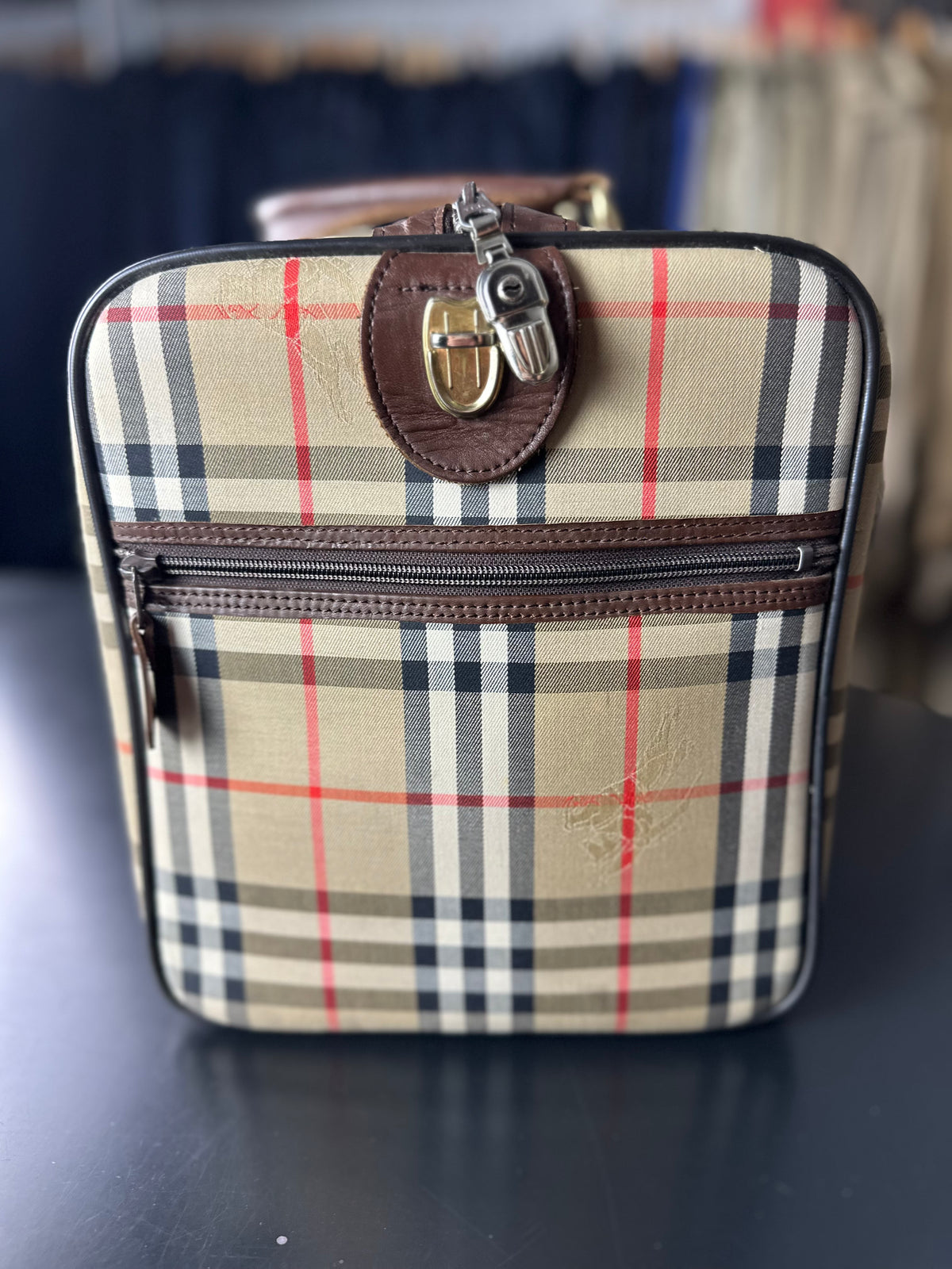 Vintage Burberry Nova Check Duffle Bag