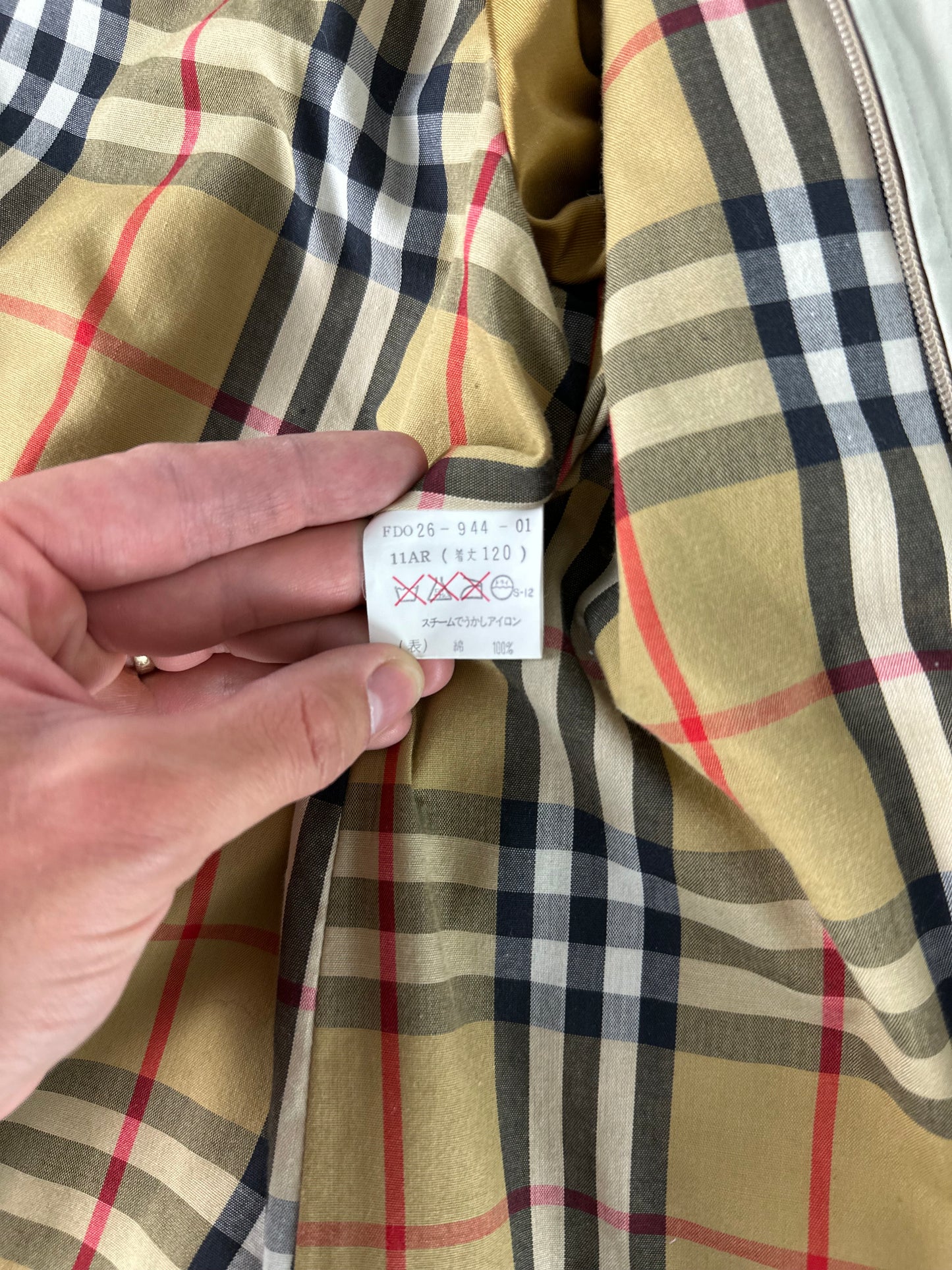 Vintage Burberry Trench Coat Size 14 L With Lining