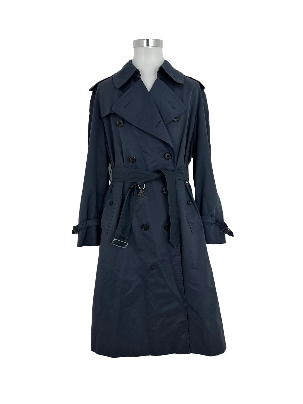 Vintage Burberry Trench Coat Navy Size 50 L