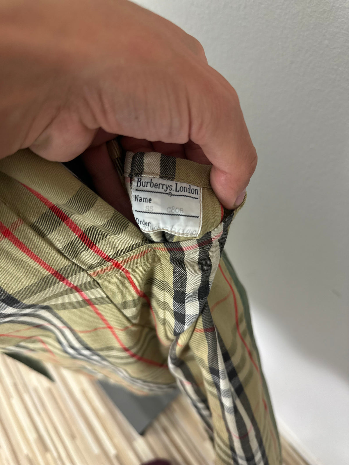 Vintage Burberry Car Coat Khaki Size 46 S