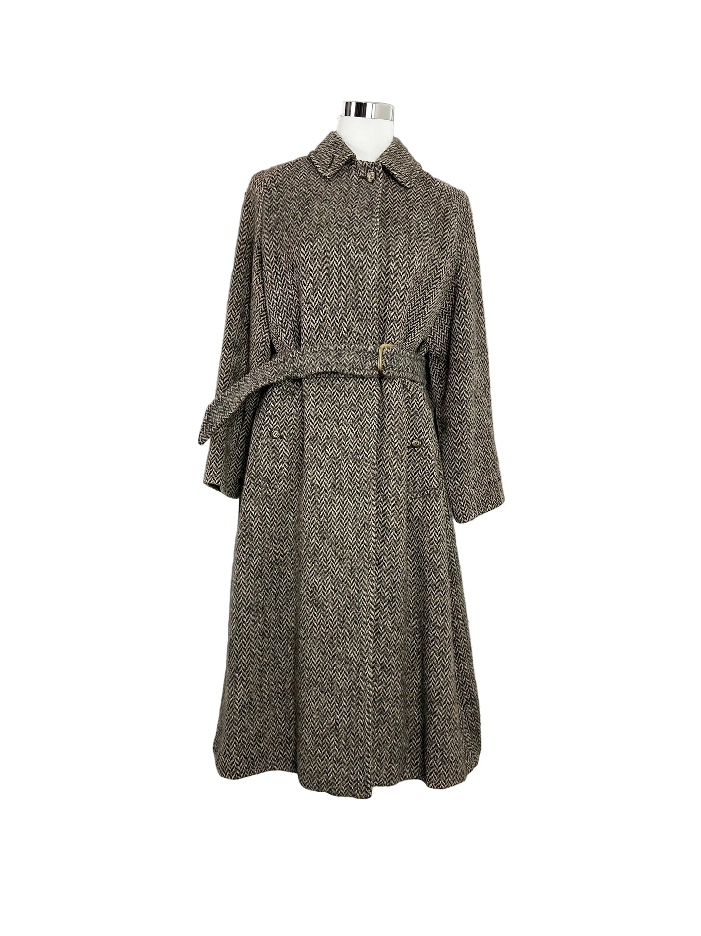 Vintage Burberry Wool Coat Size 12 M
