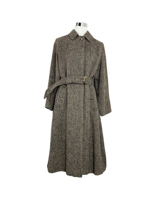 Vintage Burberry Wool Coat Size 12 M