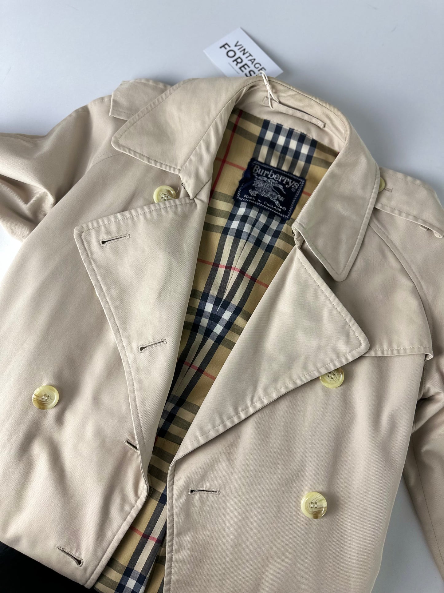 Vintage Burberry Trench Coat Size 6 XXS