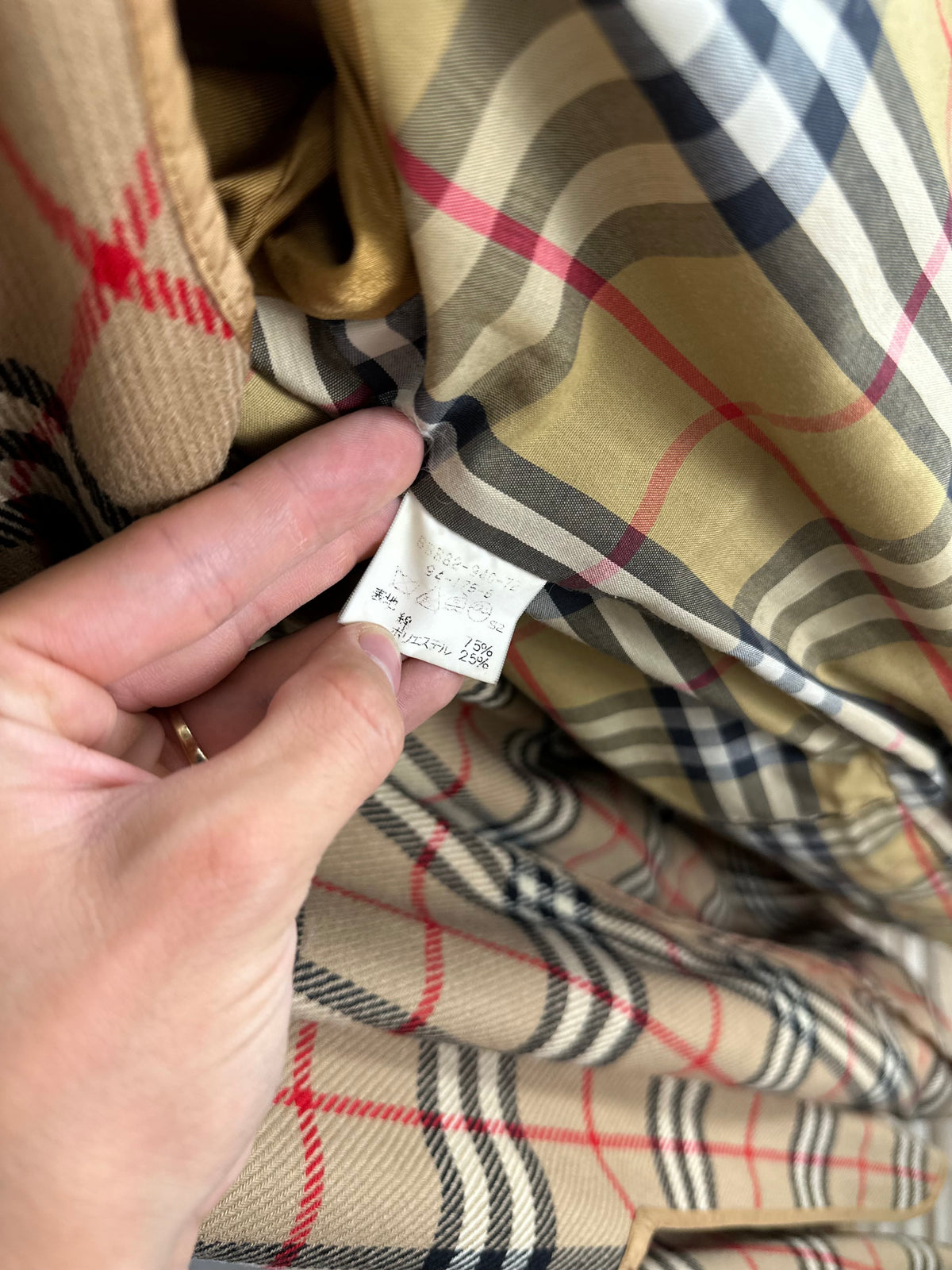 Vintage Burberry Trench Coat Oliv Size 50 L With Lining
