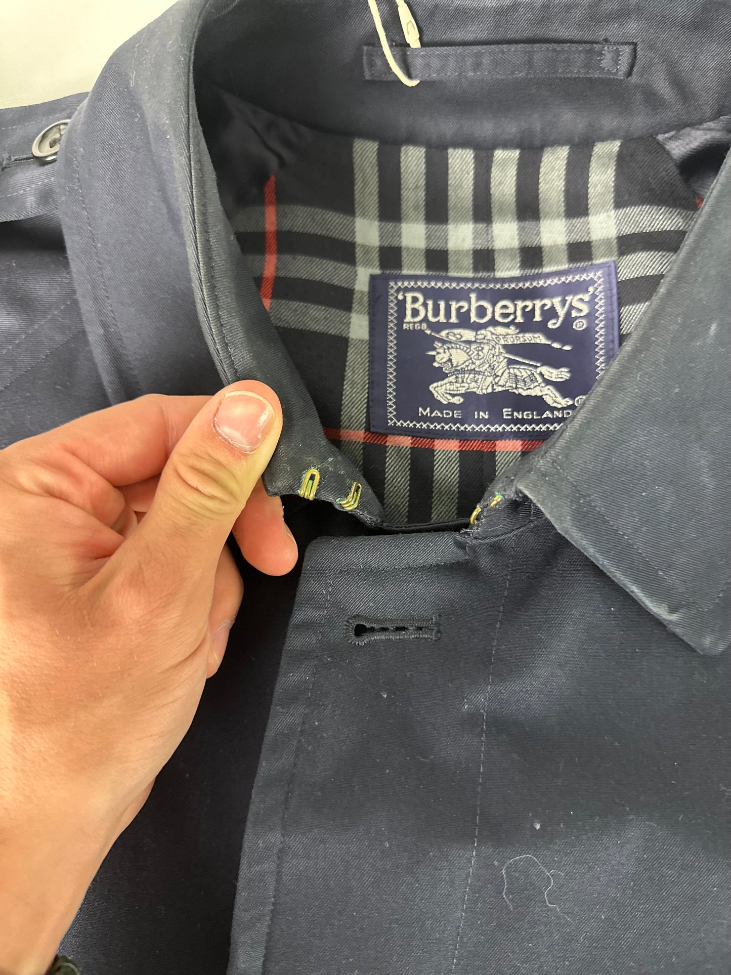 Vintage Burberry Trench Coat Size 54 XL