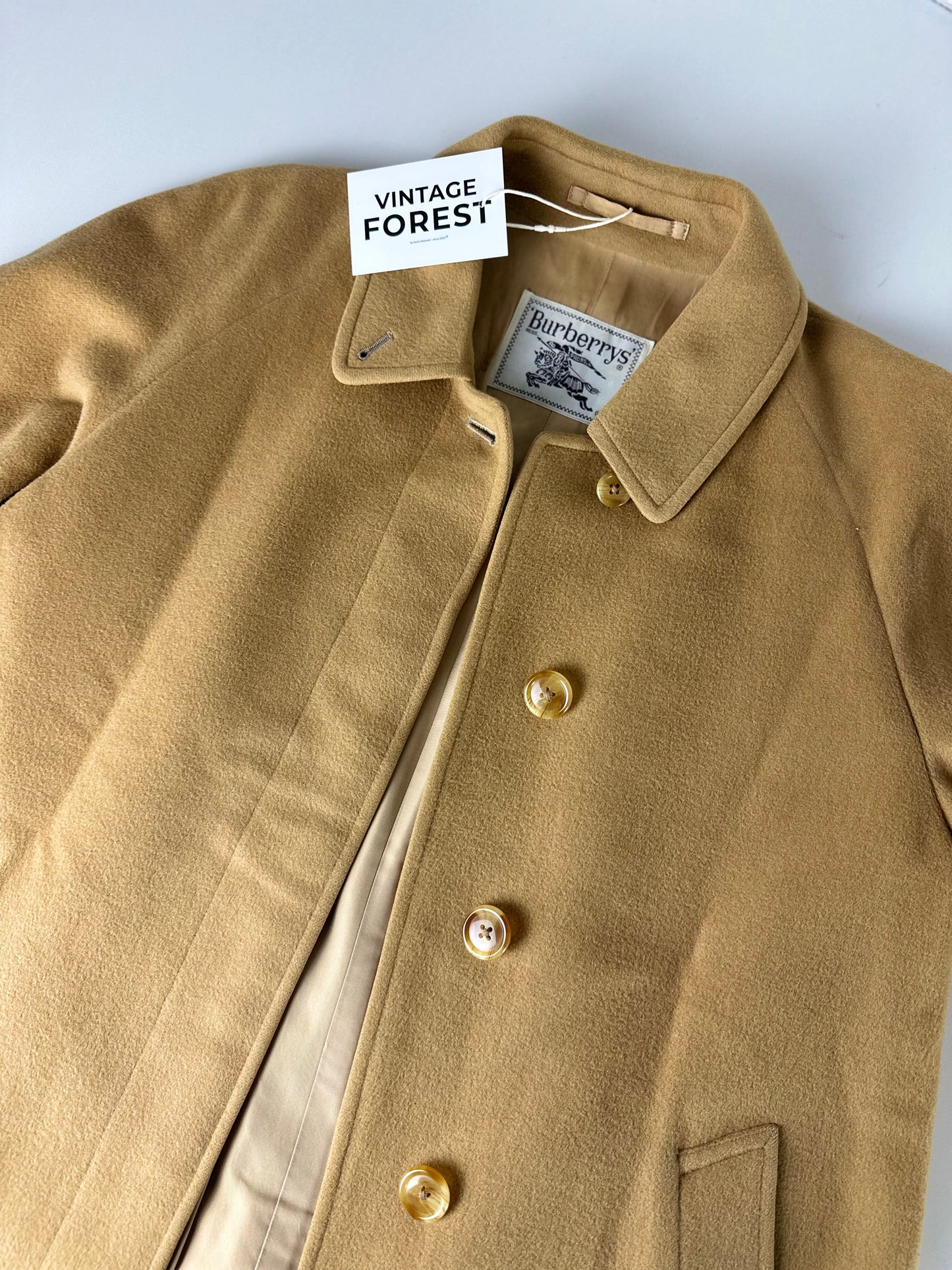 Vintage Burberry Wool Coat Size 10 S