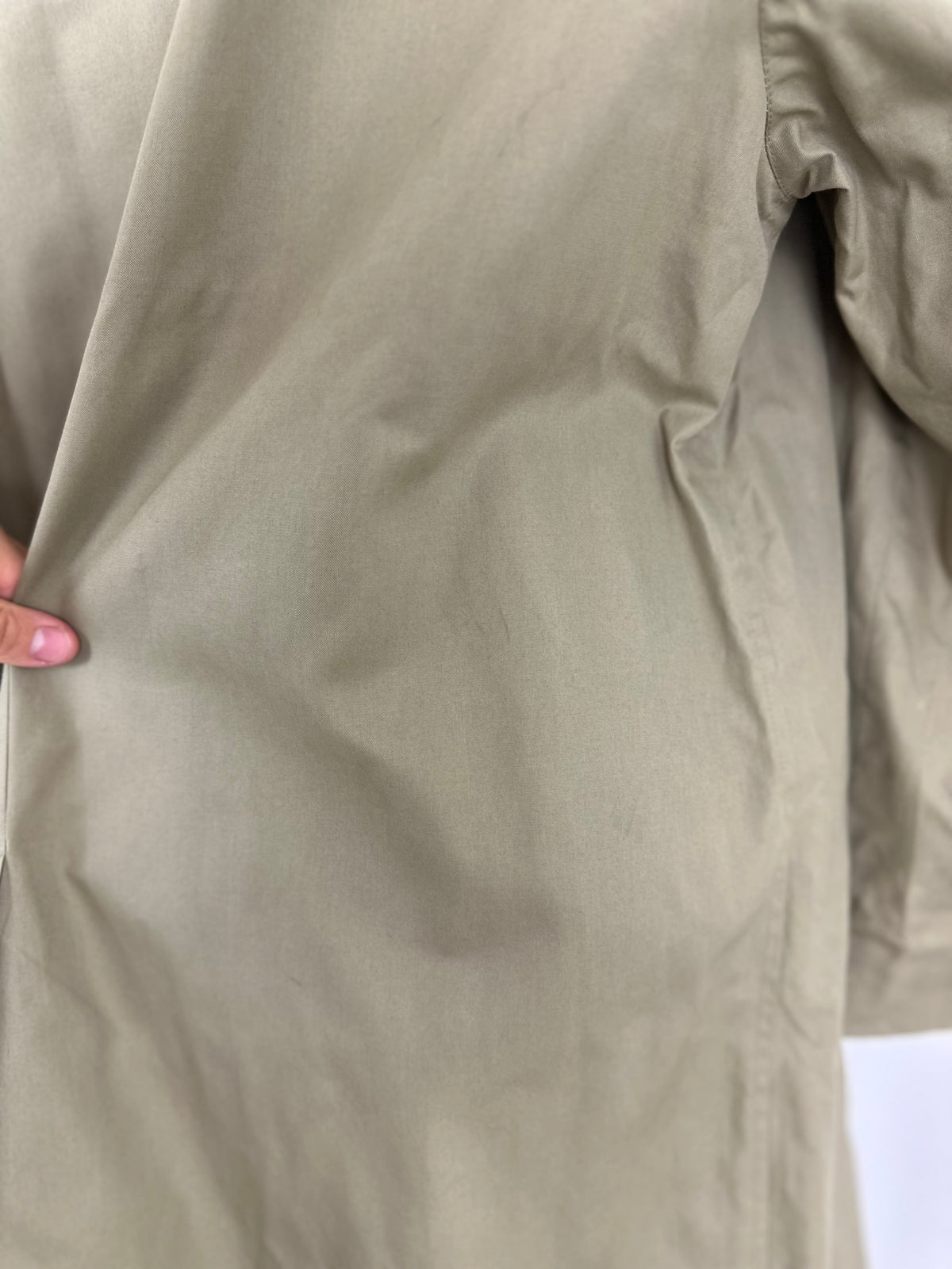 Vintage Burberry Car Coat Oliv Size 58 XXL